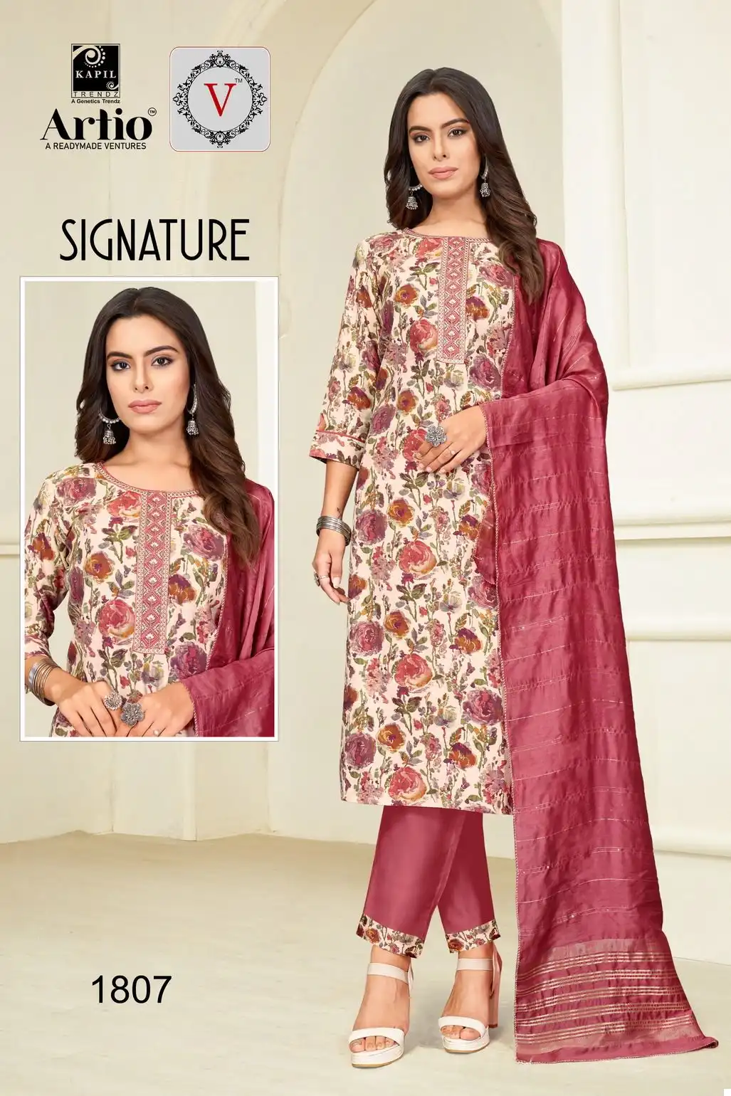Kapil Trendz Signature Modal Print Wholesale Readymade Salwar Suit Catalog — Wholesale Salwar Suits, MPA wholesale from Surat - Gallery Image 9