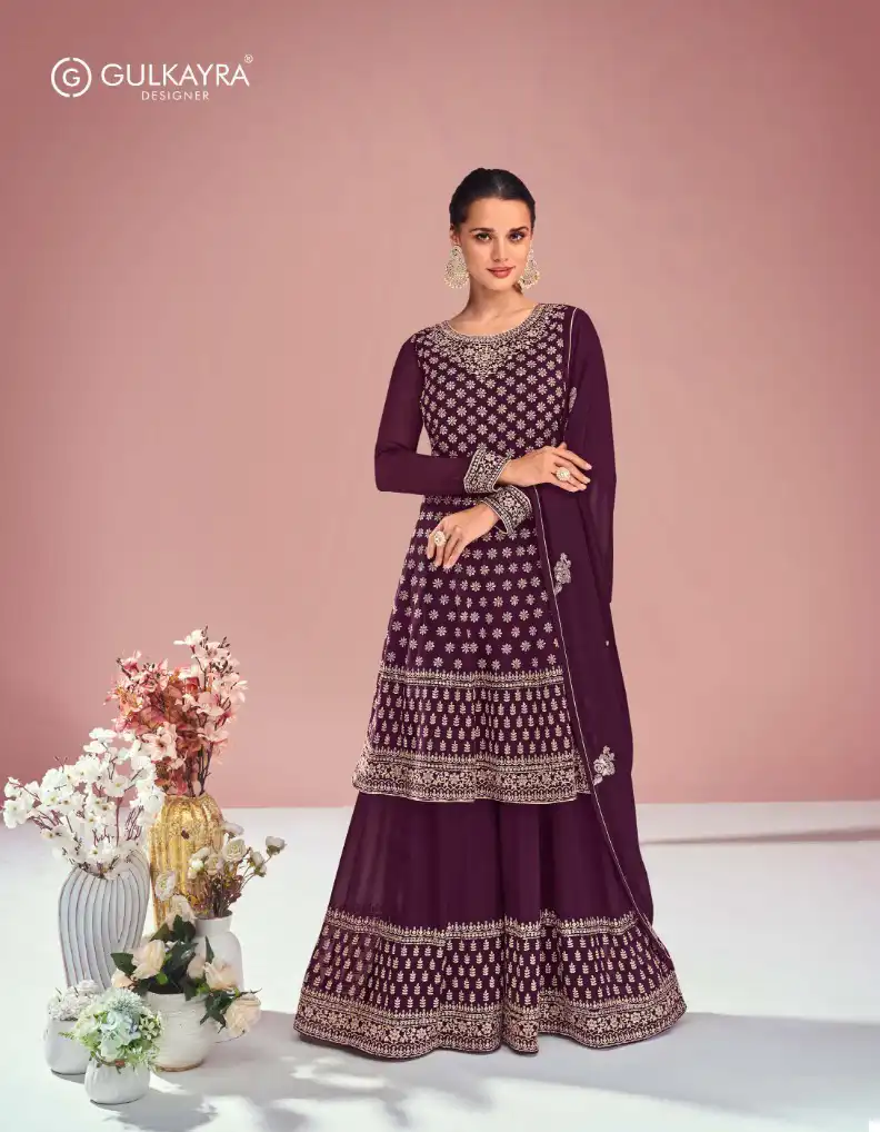 Gulkayra Designer Sitara Real Georgette Wholesale Designer Salwar Suit Catalog — Wholesale Salwar Suits, MPA wholesale from Surat - Gallery Image 2
