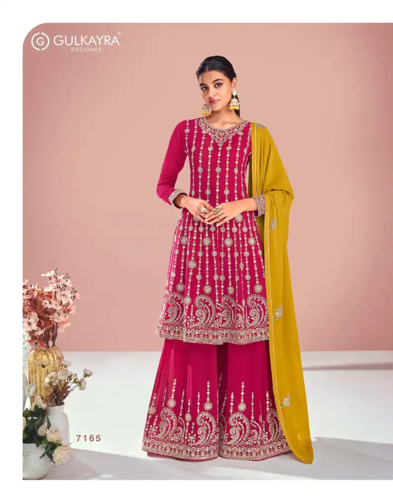 Gulkayra Designer Sitara Real Georgette Wholesale Designer Salwar Suit Catalog — Wholesale Salwar Suits, MPA wholesale from Surat - Gallery Image 3