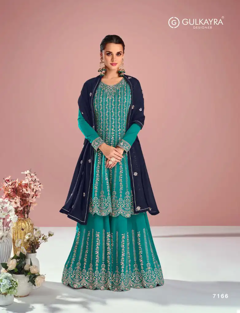 Gulkayra Designer Sitara Real Georgette Wholesale Designer Salwar Suit Catalog — Wholesale Salwar Suits, MPA wholesale from Surat - Gallery Image 4