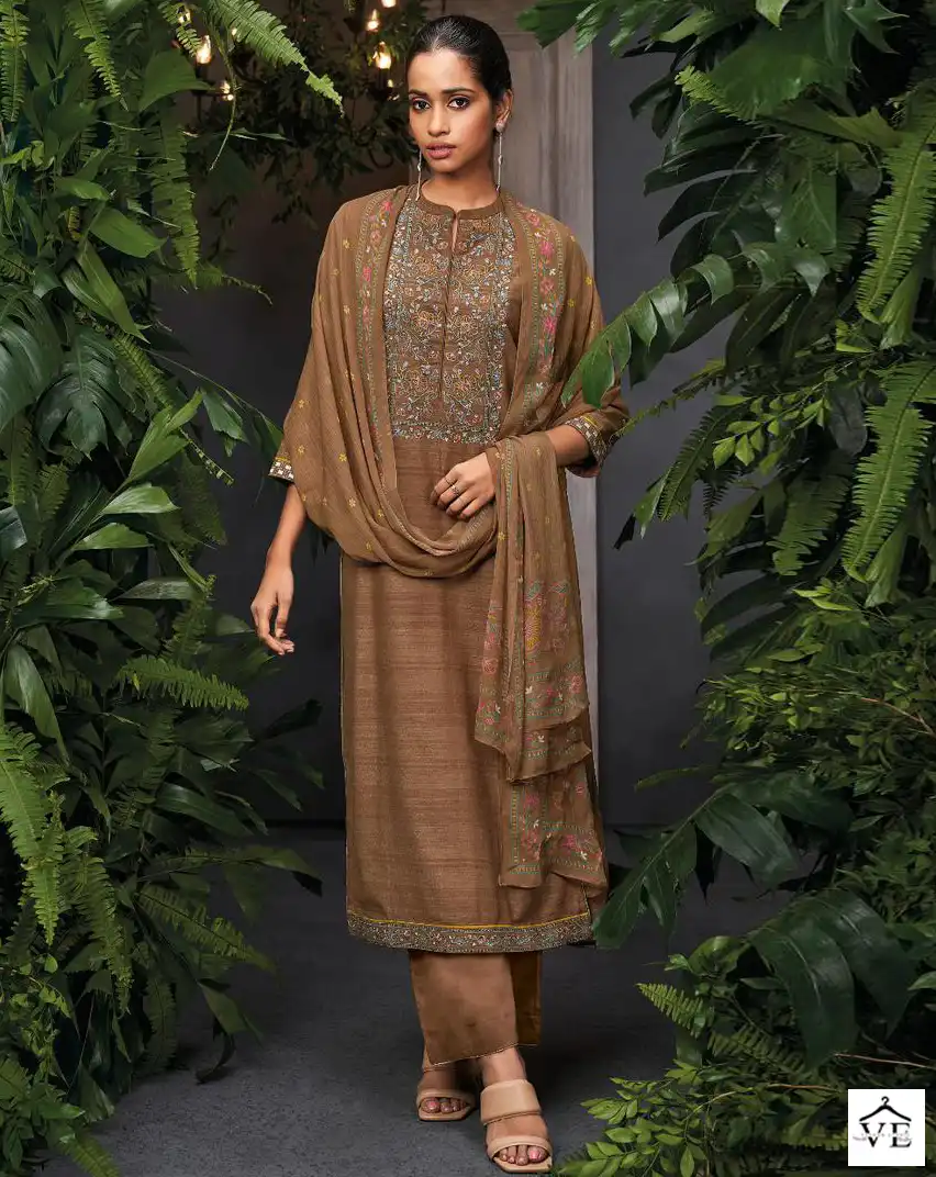 Ganga Soleil 2026 Premium Woven Solid Wholesale Designer Salwar Suit Catalog — Wholesale Salwar Suits, Ganga wholesale from Surat — view 1