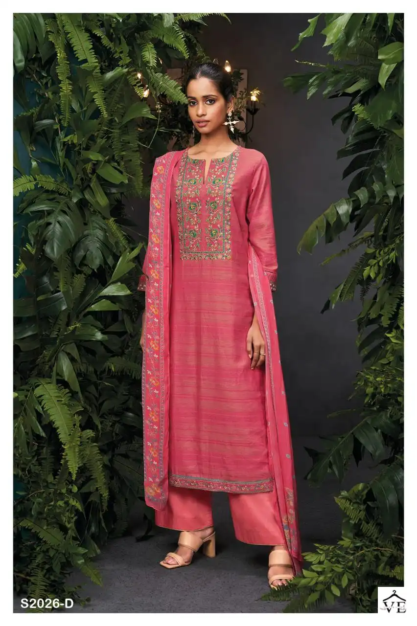 Ganga Soleil 2026 Premium Woven Solid Wholesale Designer Salwar Suit Catalog — Wholesale Salwar Suits, Ganga wholesale from Surat — view 4