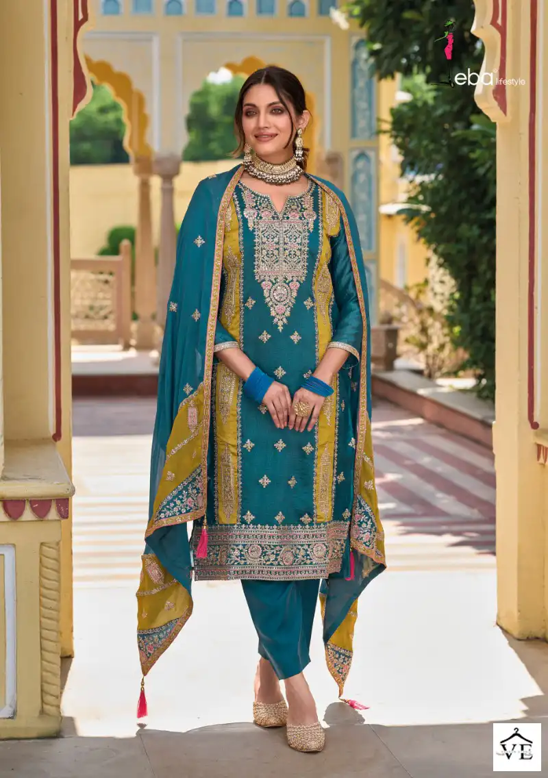 Eba Lifestyle Sophia Premium Silk Wholesale Designer Salwar Suit Catalog — Wholesale Salwar Suits, Eba Lifestyle wholesale from Surat - Gallery Image 2