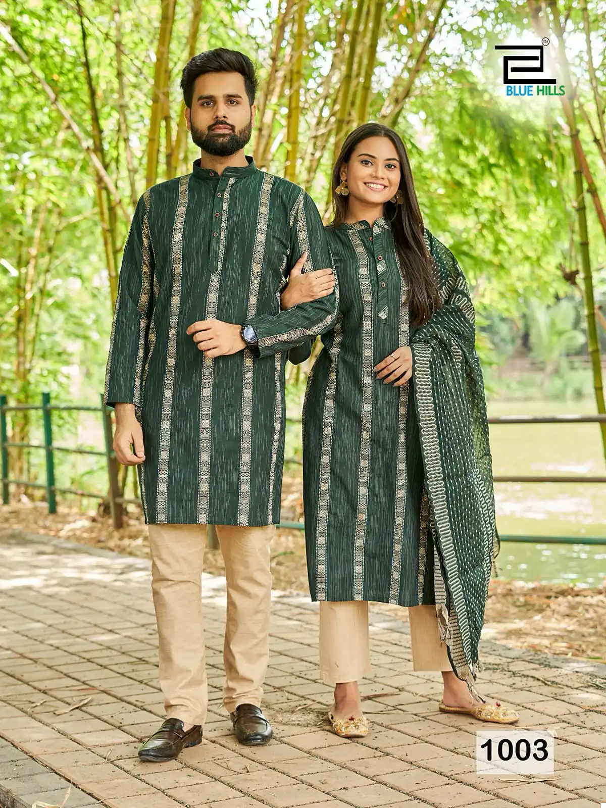 Banwari Soul Mates Cotton Wholesale Fancy Designer Couple Combo Set Catalog — Wholesale Salwar Suits, Banwery wholesale from Surat - Gallery Image 3