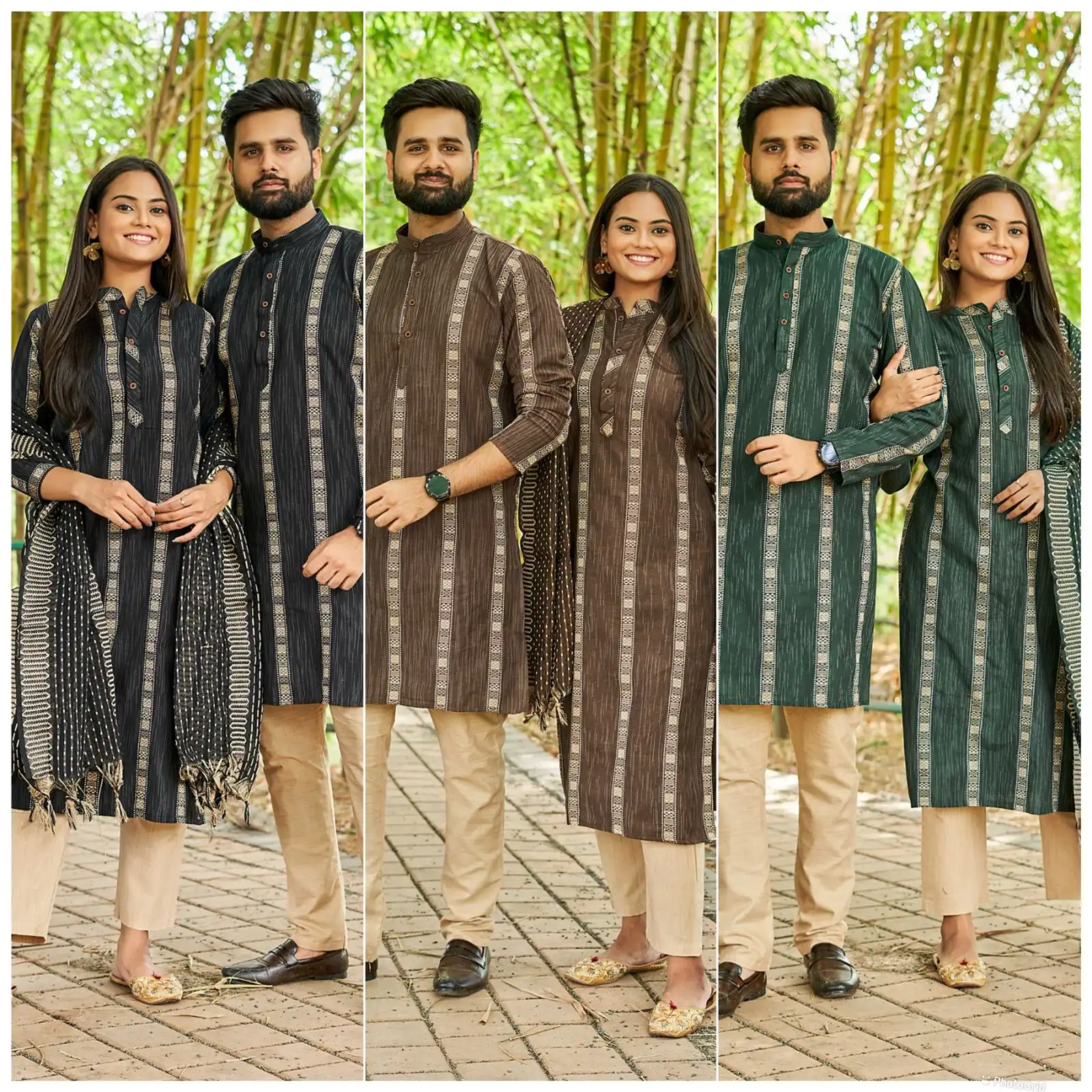 Banwari Soul Mates Cotton Wholesale Fancy Designer Couple Combo Set Catalog — Wholesale Salwar Suits, Banwery wholesale from Surat - Gallery Image 4