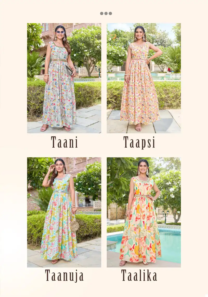 Shruti Spark Vol 4 Musline Wholesale Full Flared Kurtis Catalog — Wholesale Kurtis, MPA wholesale from Surat — view 5