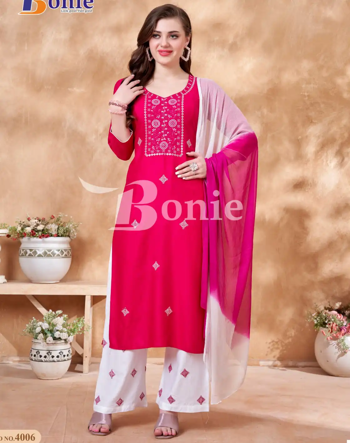 Bonie Stuti 4 Rayon 14 Kg Wholesale Readymade Salwar Suit Catalog — Wholesale Salwar Suits, bonie wholesale from Surat — view 1