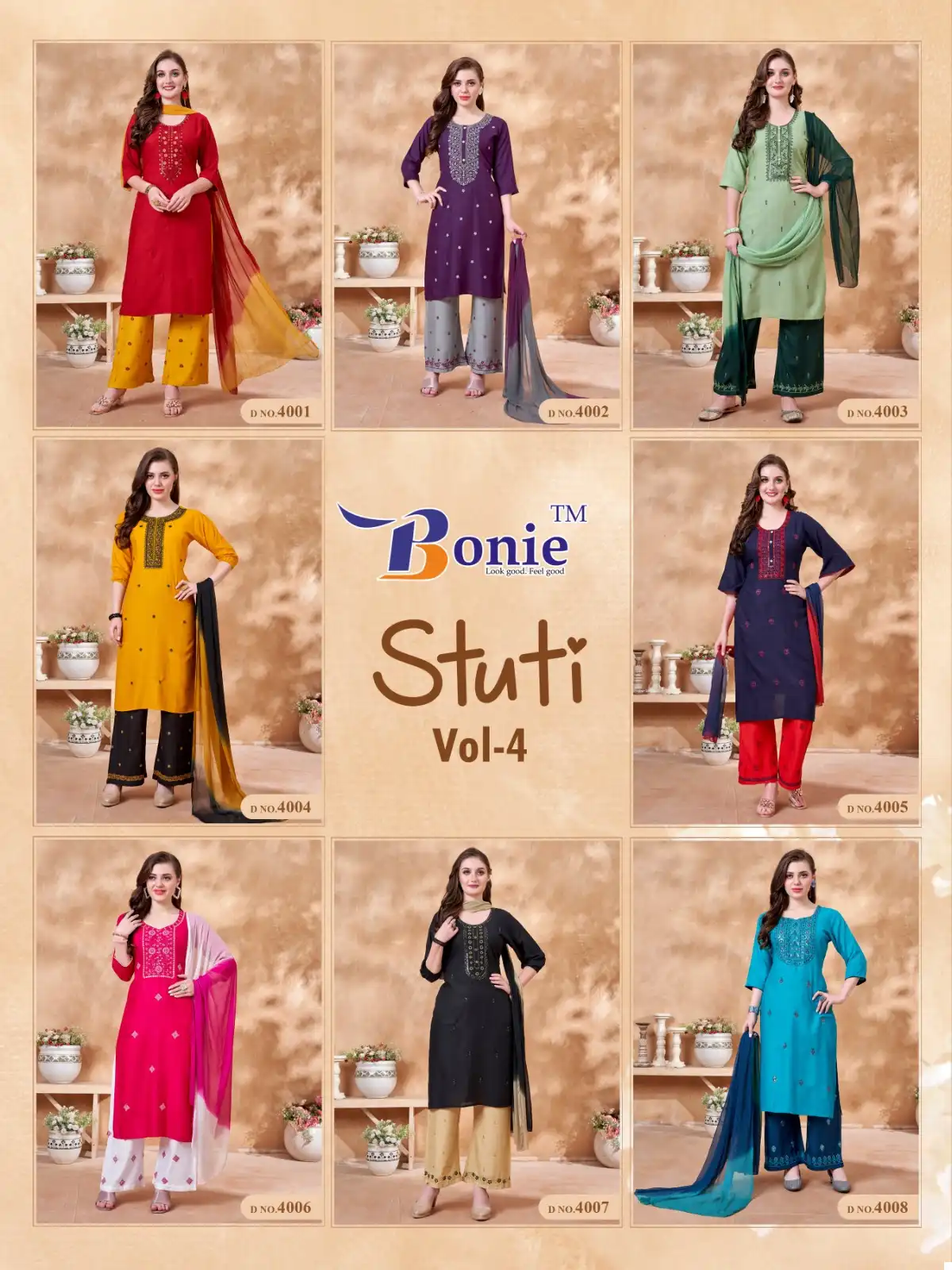 Bonie Stuti 4 Rayon 14 Kg Wholesale Readymade Salwar Suit Catalog — Wholesale Salwar Suits, bonie wholesale from Surat — view 9