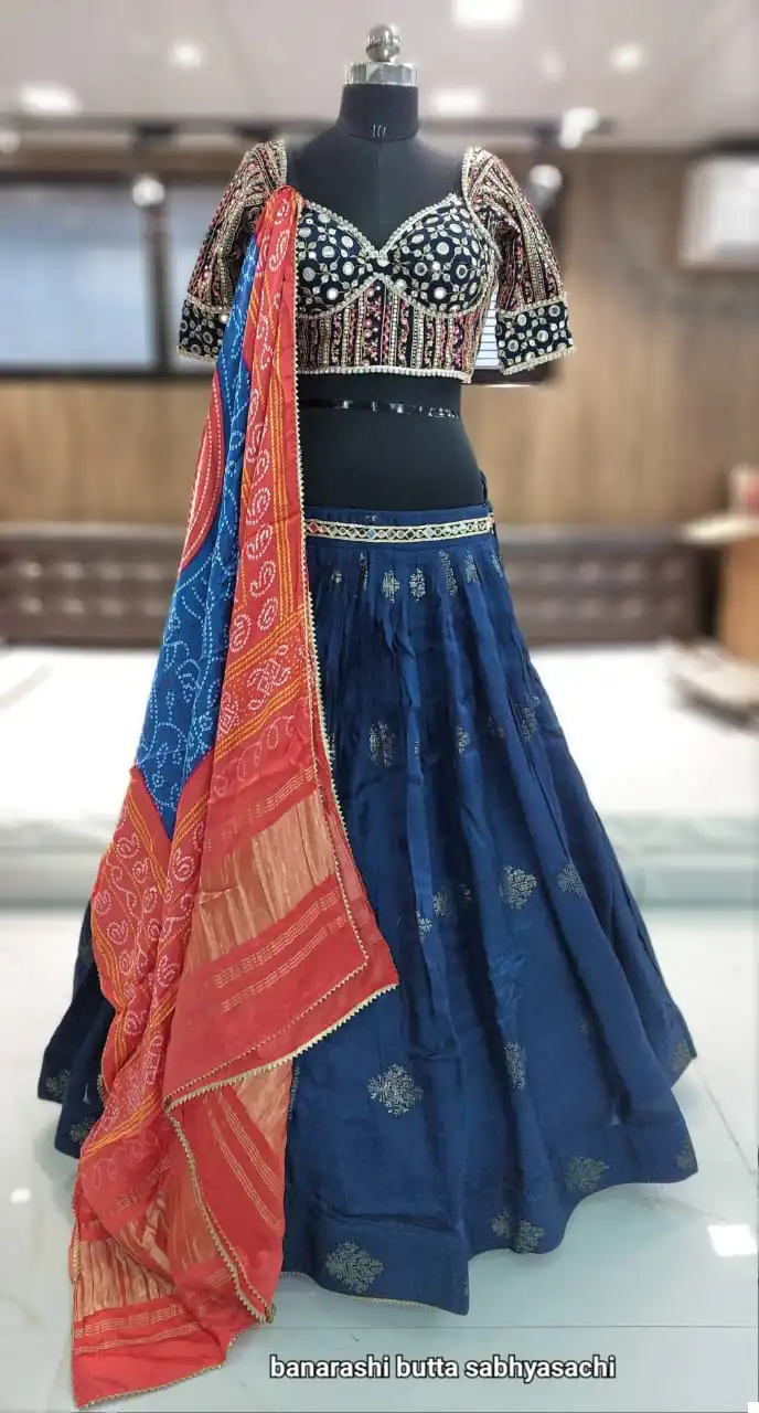 Rewaa Non Catalog P V Silk Wholesale Style Lehengas Catalog — Wholesale Lehenga, MPA wholesale from Surat — view 9