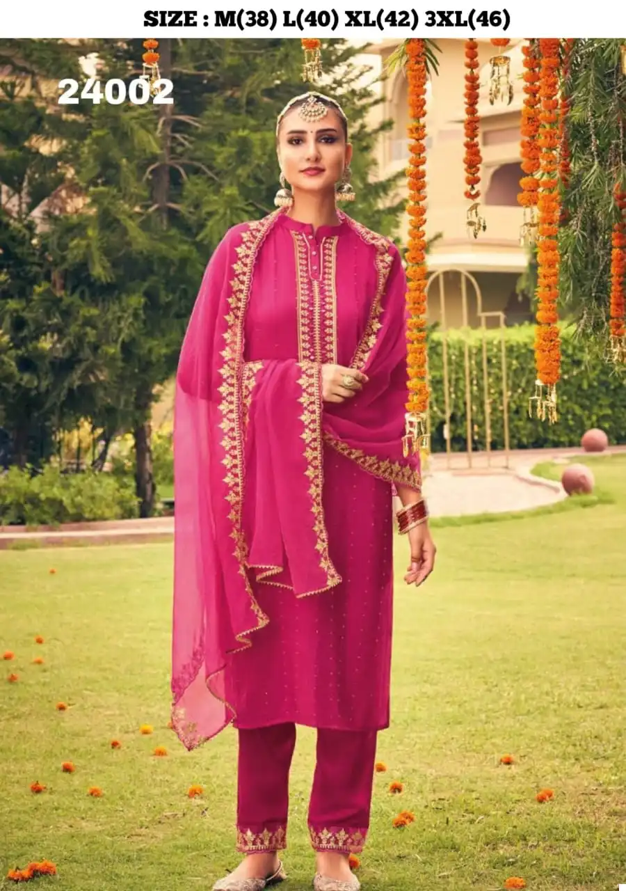 Kailee Fashion Suhagini Vol-3 Pure Viscose  Silk Wholesale Readymade Suits Catalog — Wholesale Salwar Suits, Kailee Fashion wholesale from Surat — view 2
