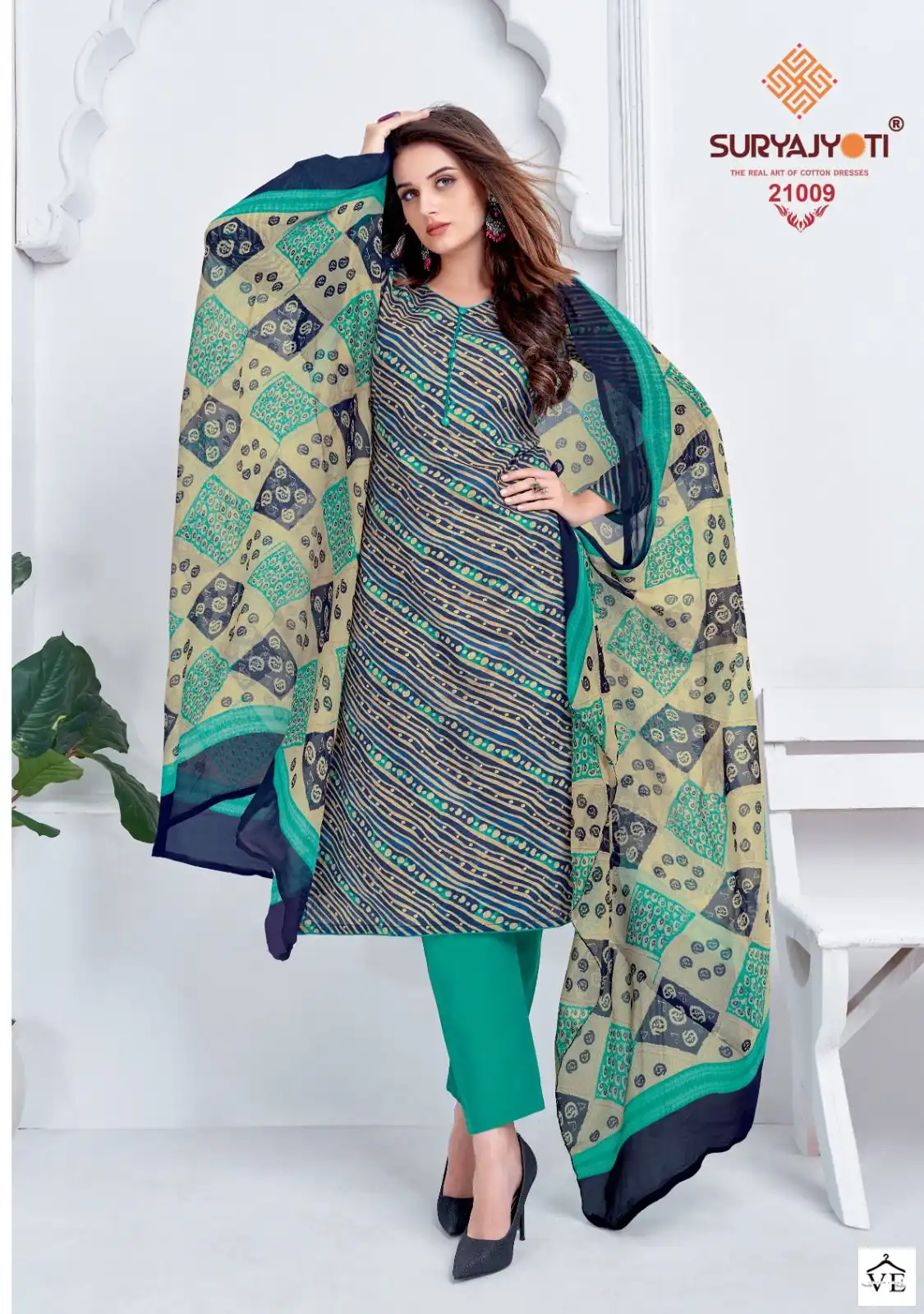 Suryajyoti Suhana Vol 21 Cotton Wholesale Salwar Suit Catalog — Wholesale Salwar Suits, MPA wholesale from Surat - Gallery Image 10