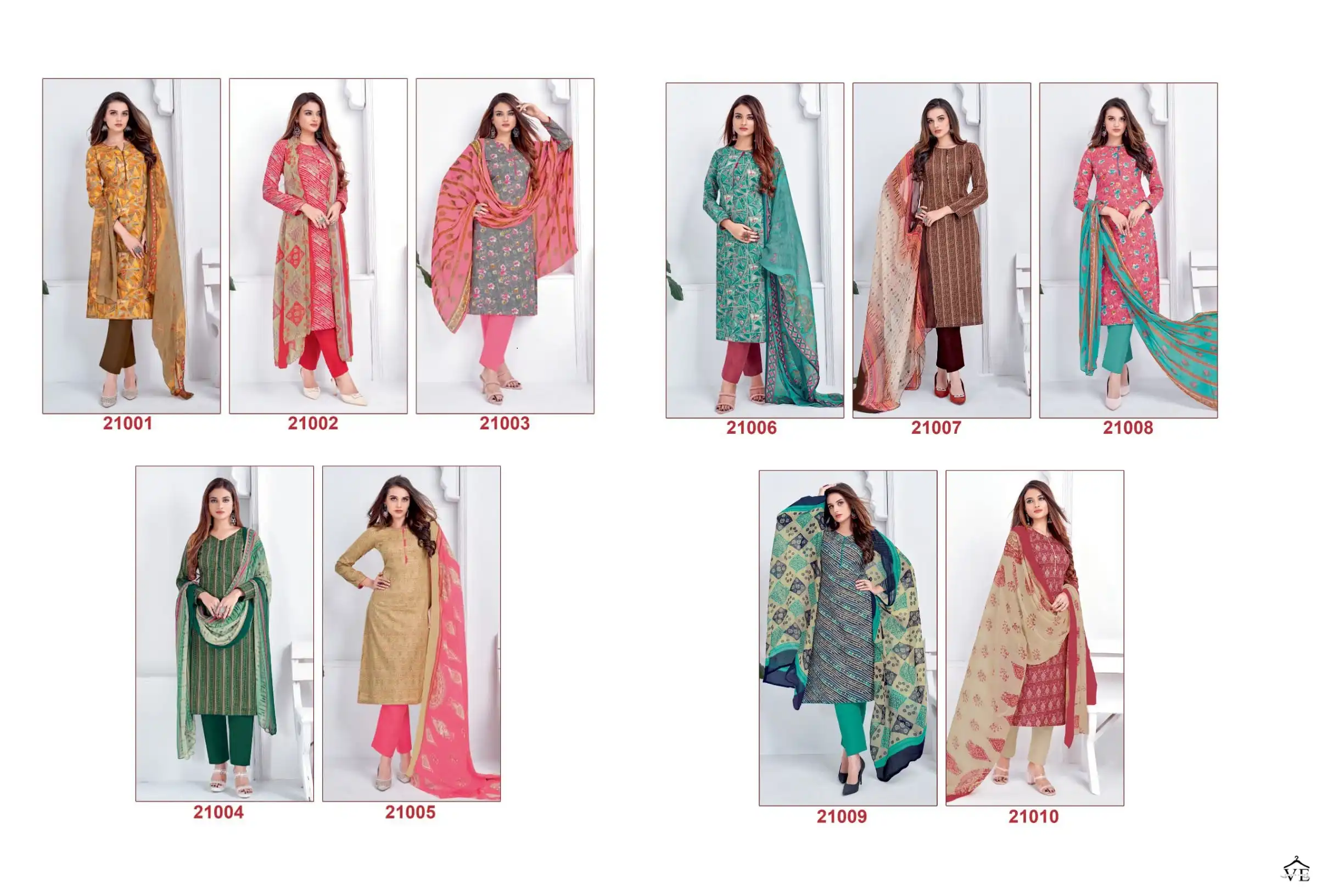 Suryajyoti Suhana Vol 21 Cotton Wholesale Salwar Suit Catalog — Wholesale Salwar Suits, MPA wholesale from Surat — view 11