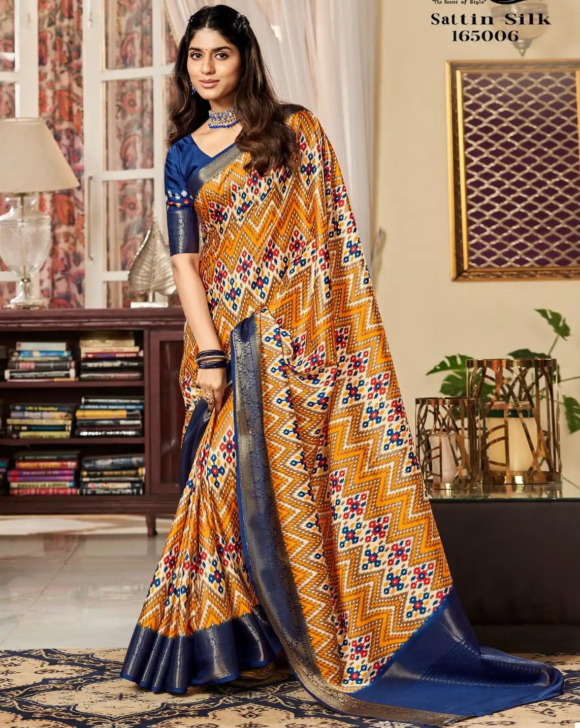 Rajpath Sunheri Silk Satin Digital Wholesale Saree Catalog — Wholesale Sarees, MPA wholesale from Surat — view 1