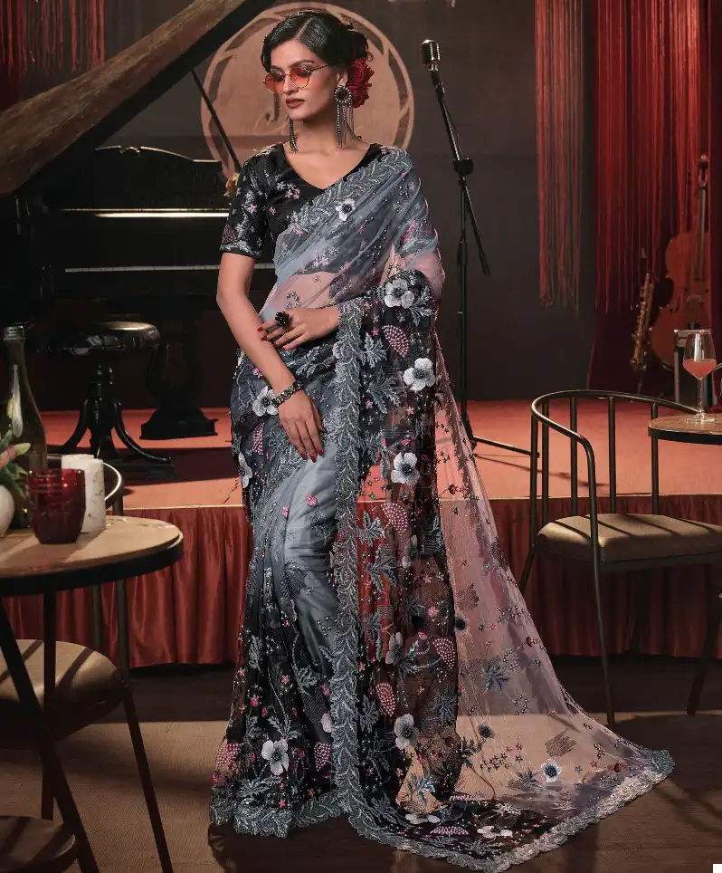 M.N. Swarovski Vol-7 Imported Fancy Wholesale Heavy Designer Saree Catalog