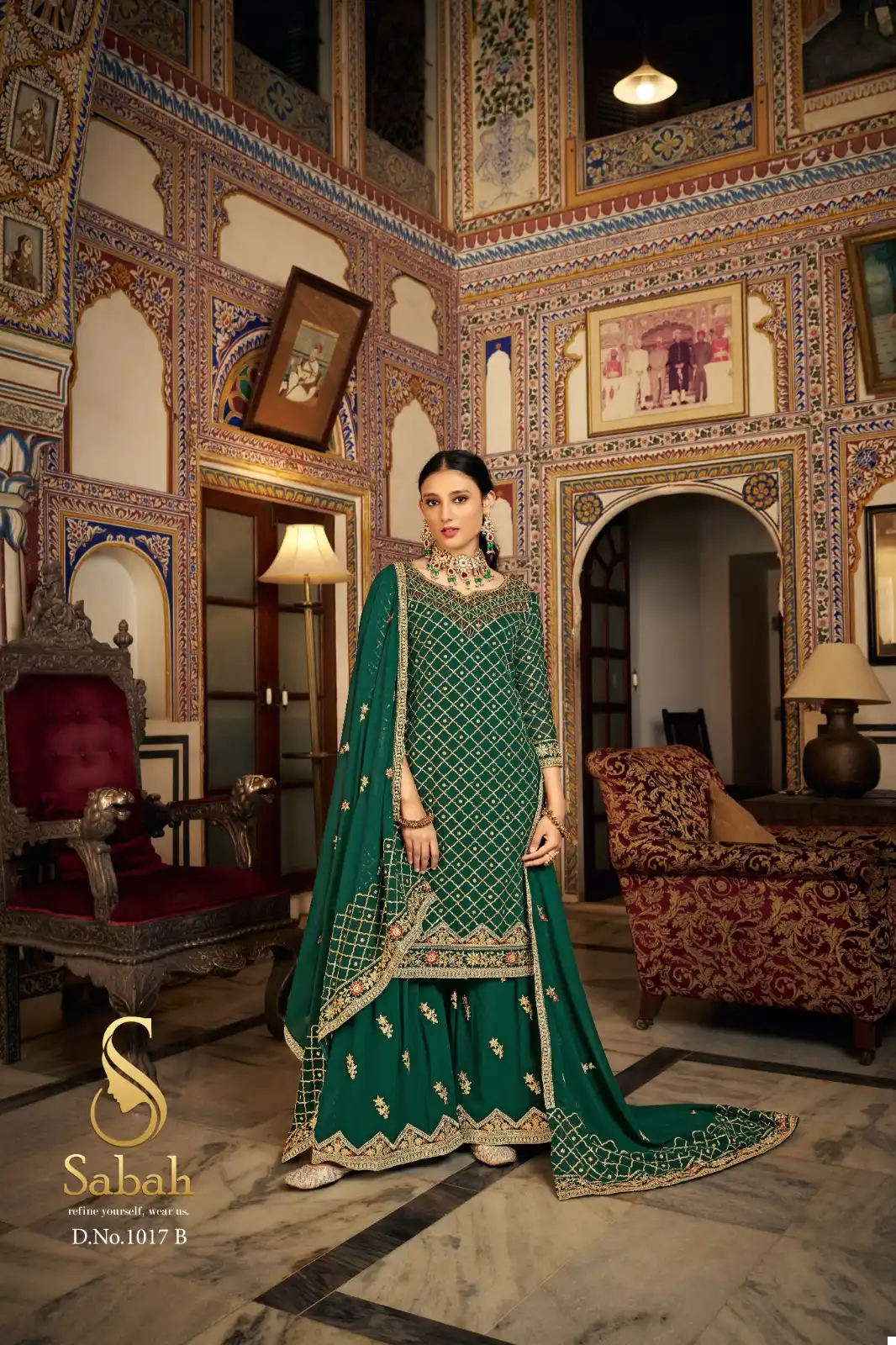 Sabah Zeel Heavy Chinon Wholesale Pakistani Suit Catalog — Wholesale Salwar Suits, MPA wholesale from Surat - Gallery Image 4