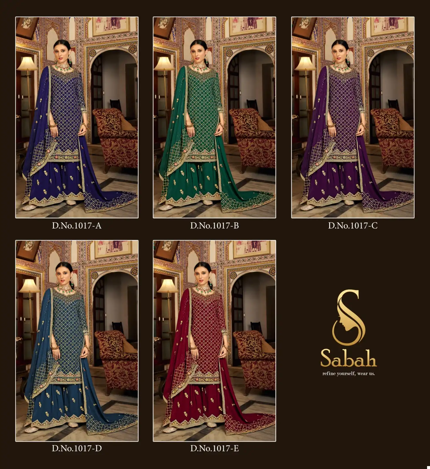 Sabah Zeel Heavy Chinon Wholesale Pakistani Suit Catalog — Wholesale Salwar Suits, MPA wholesale from Surat — view 6