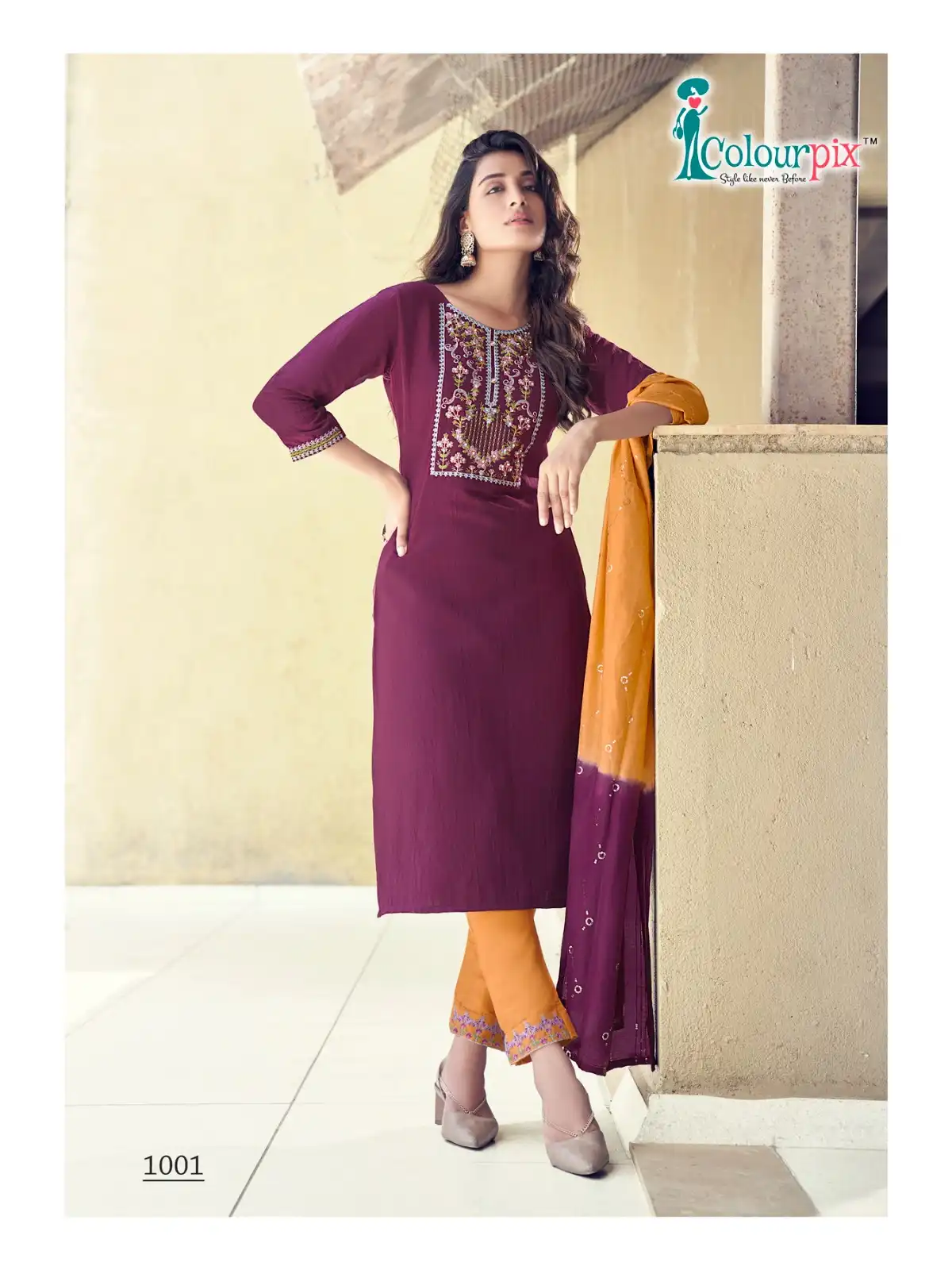 Colourpix Saheli Fancy Heavy Viscose Wholesale Readymade Suits Catalog — Wholesale Salwar Suits, MPA wholesale from Surat - Gallery Image 2