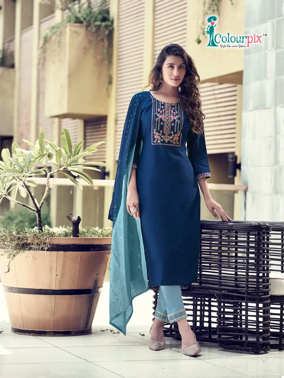 Colourpix Saheli Fancy Heavy Viscose Wholesale Readymade Suits Catalog — Wholesale Salwar Suits, MPA wholesale from Surat - Gallery Image 5