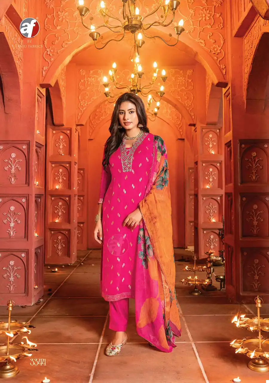 Anju Fabrics Sahiba Vol 5 Pure Organza Wholesale Readymade Suits Catalog — Wholesale Salwar Suits, MPA wholesale from Surat - Gallery Image 2