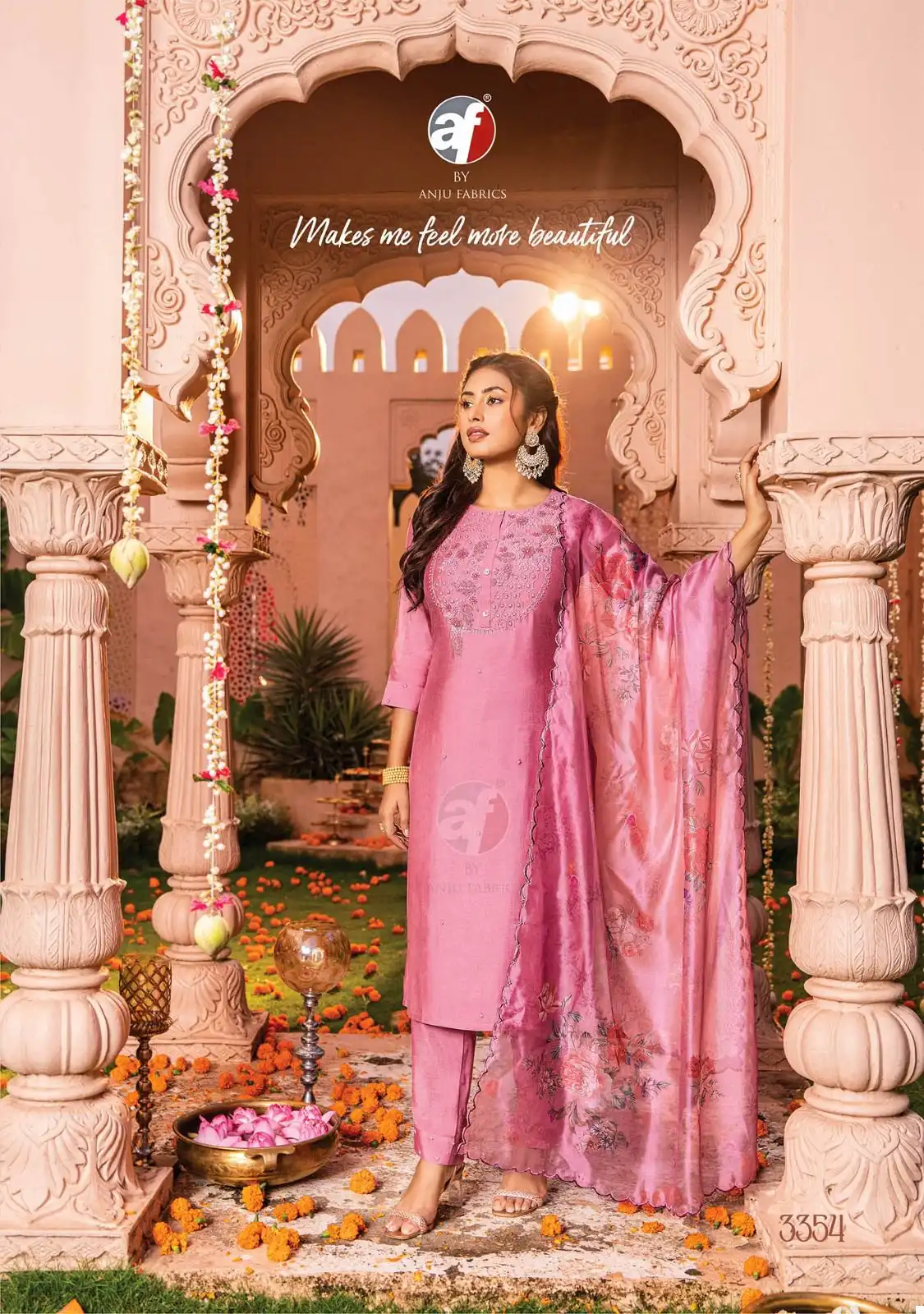 Anju Fabrics Sangeet Vol 4 Pure Viscose Modal Wholesale Designer Readymade Salwar Suit Catalog — Wholesale Salwar Suits, MPA wholesale from Surat - Gallery Image 3