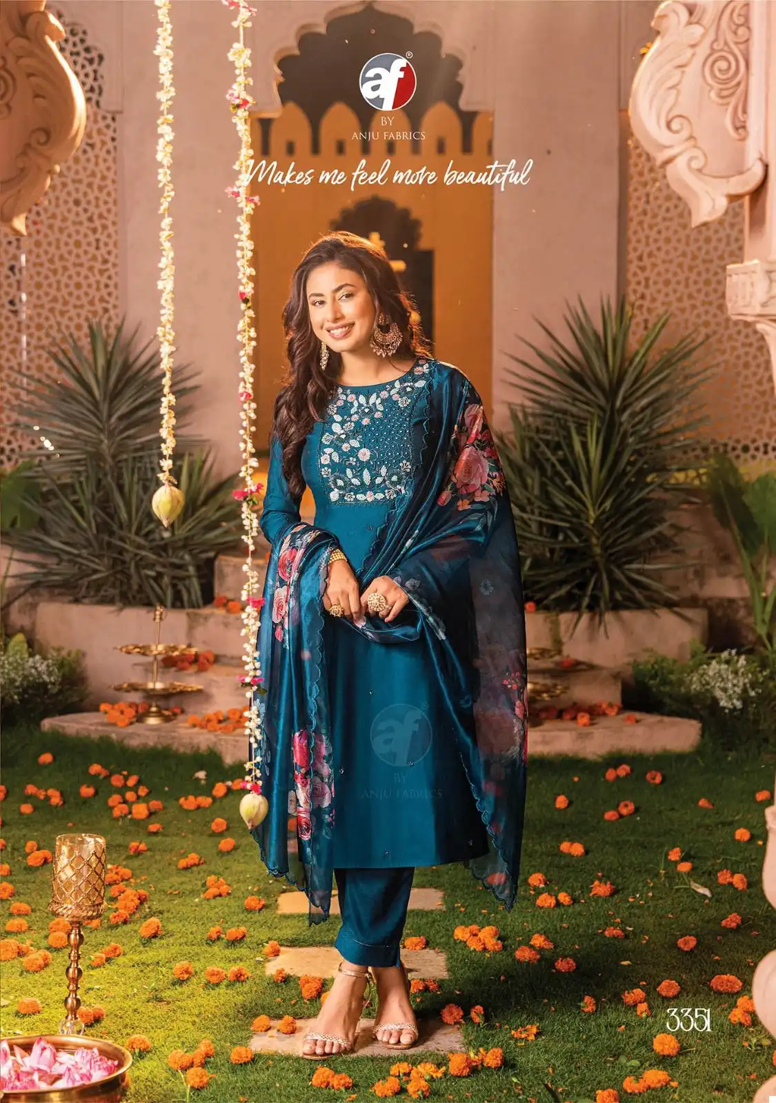 Anju Fabrics Sangeet Vol 4 Pure Viscose Modal Wholesale Designer Readymade Salwar Suit Catalog — Wholesale Salwar Suits, MPA wholesale from Surat - Gallery Image 6