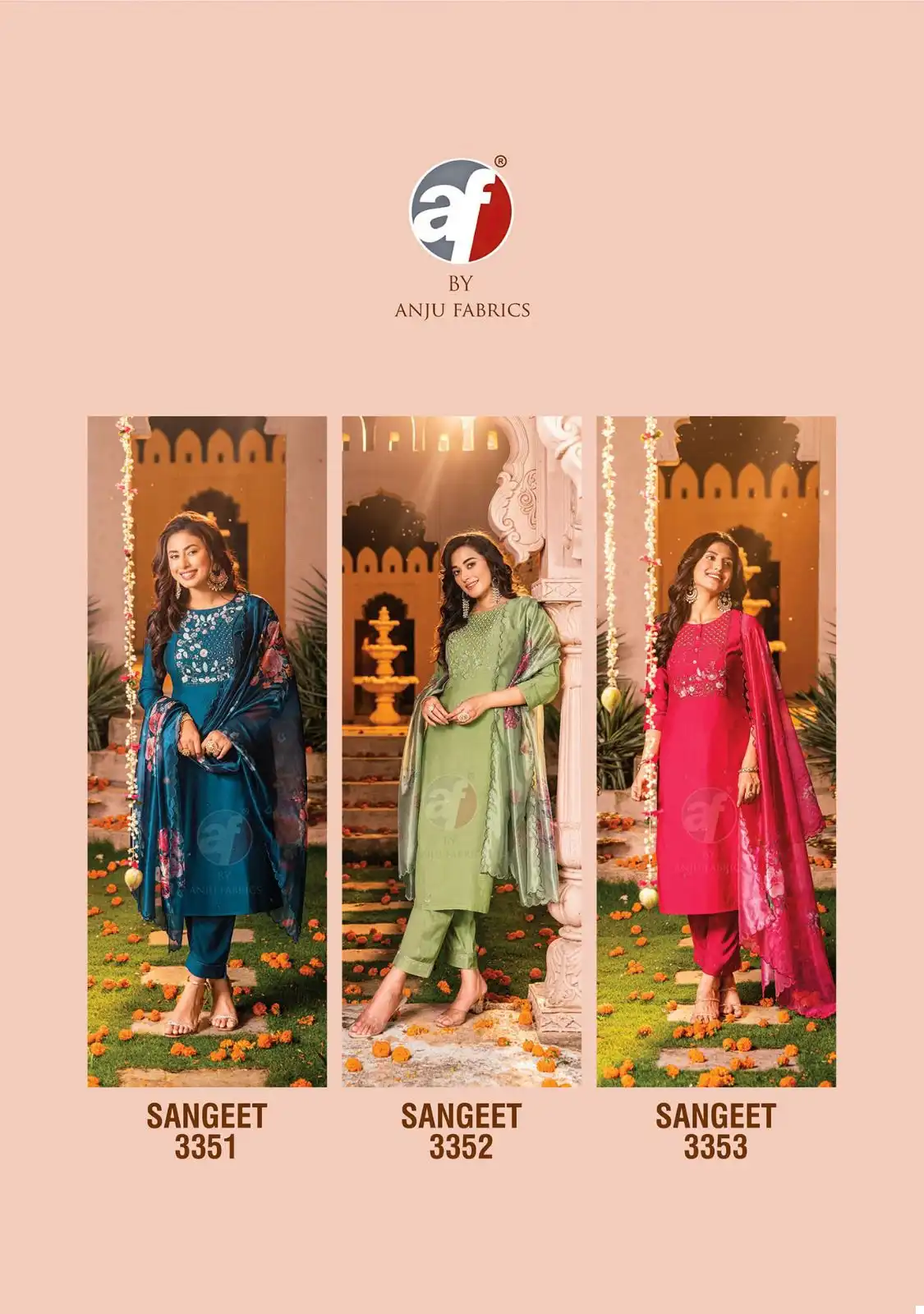 Anju Fabrics Sangeet Vol 4 Pure Viscose Modal Wholesale Designer Readymade Salwar Suit Catalog — Wholesale Salwar Suits, MPA wholesale from Surat — view 8