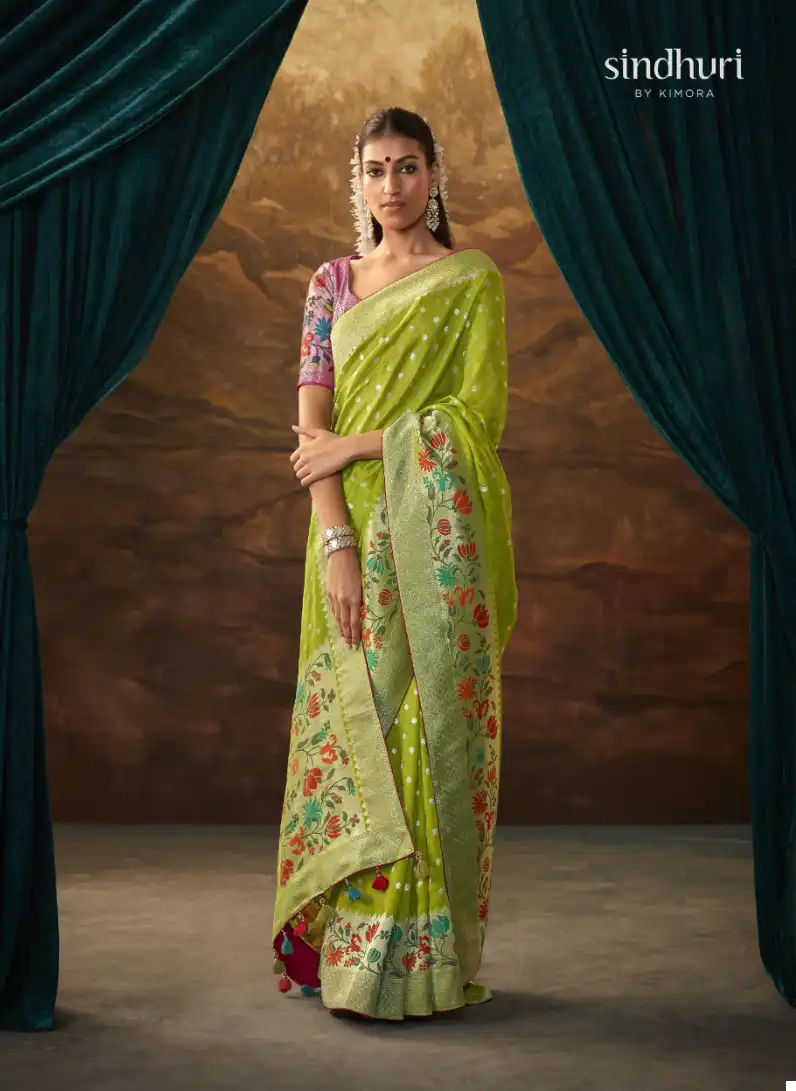 Kimora Sindhuri Sakhi Pure Dola Silk Wholesale Wedding Saree Catalog — Wholesale Sarees, Kimora wholesale from Surat - Gallery Image 5