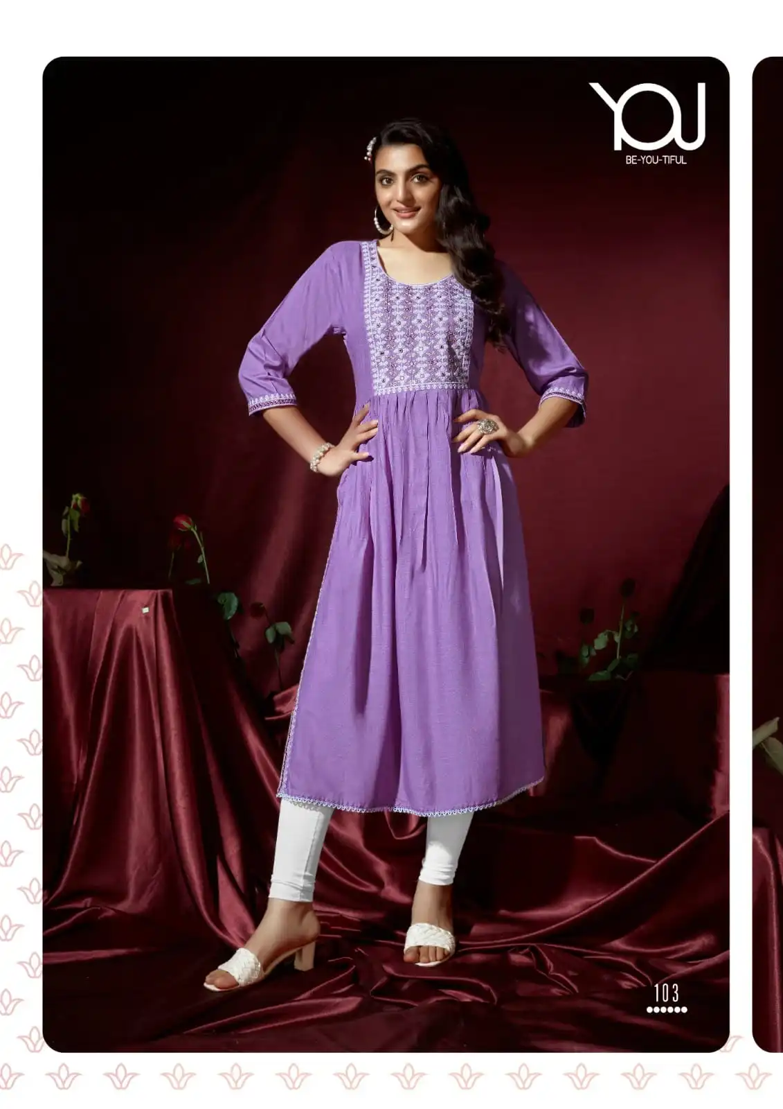 Wanna Smiley Heavy Rayon Slub Wholesale Naira Cut Kurti Catalog — Wholesale Kurtis, MPA wholesale from Surat - Gallery Image 3