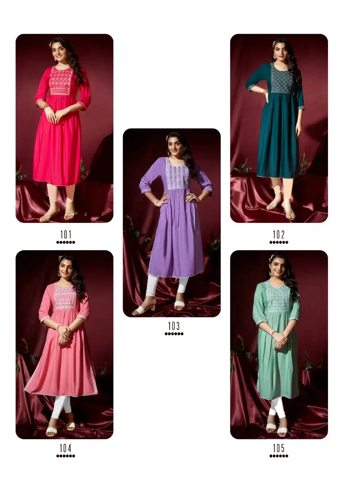 Wanna Smiley Heavy Rayon Slub Wholesale Naira Cut Kurti Catalog — Wholesale Kurtis, MPA wholesale from Surat — view 6