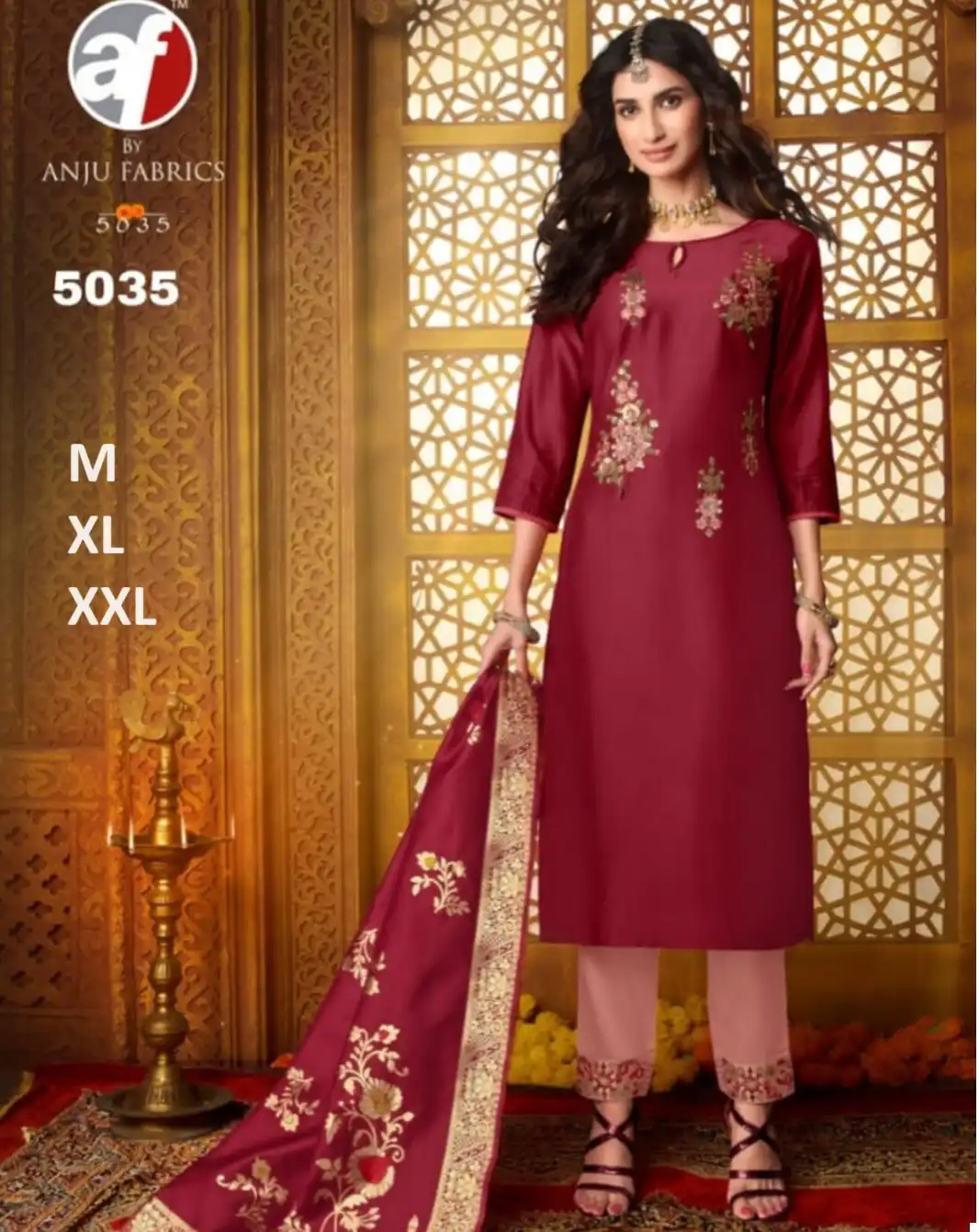 Anju Fabrics Suhagan Bamber Silk Wholesale Wedding Readymade Suits Catalog — Wholesale Salwar Suits, MPA wholesale from Surat - Gallery Image 3