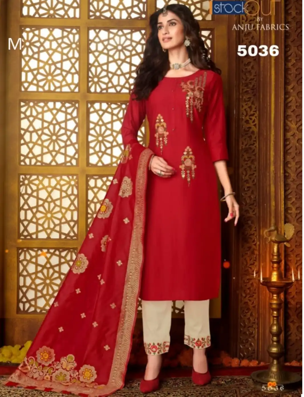 Anju Fabrics Suhagan Bamber Silk Wholesale Wedding Readymade Suits Catalog — Wholesale Salwar Suits, MPA wholesale from Surat - Gallery Image 4