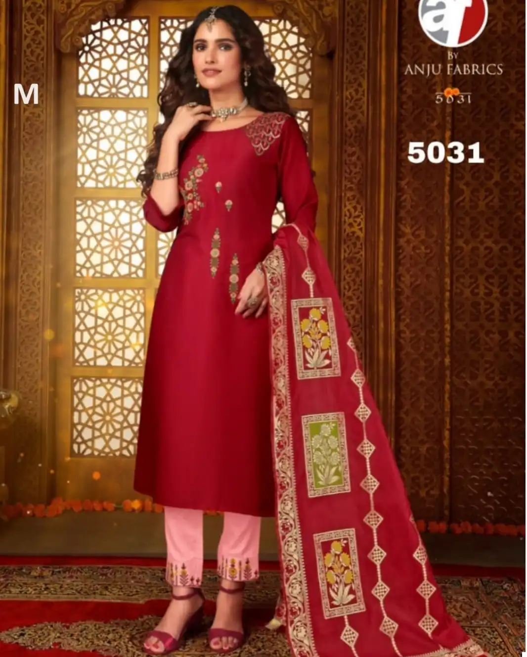 Anju Fabrics Suhagan Bamber Silk Wholesale Wedding Readymade Suits Catalog — Wholesale Salwar Suits, MPA wholesale from Surat — view 5