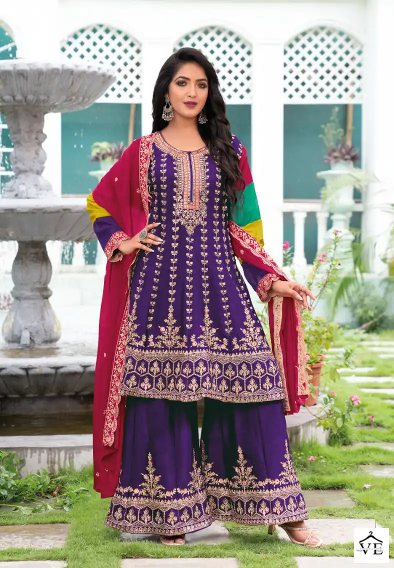 Your Choice Taani Blooming Chinon Wholesale Designer Readymade Salwar Suit Catalog — Wholesale Salwar Suits, MPA wholesale from Surat - Gallery Image 4
