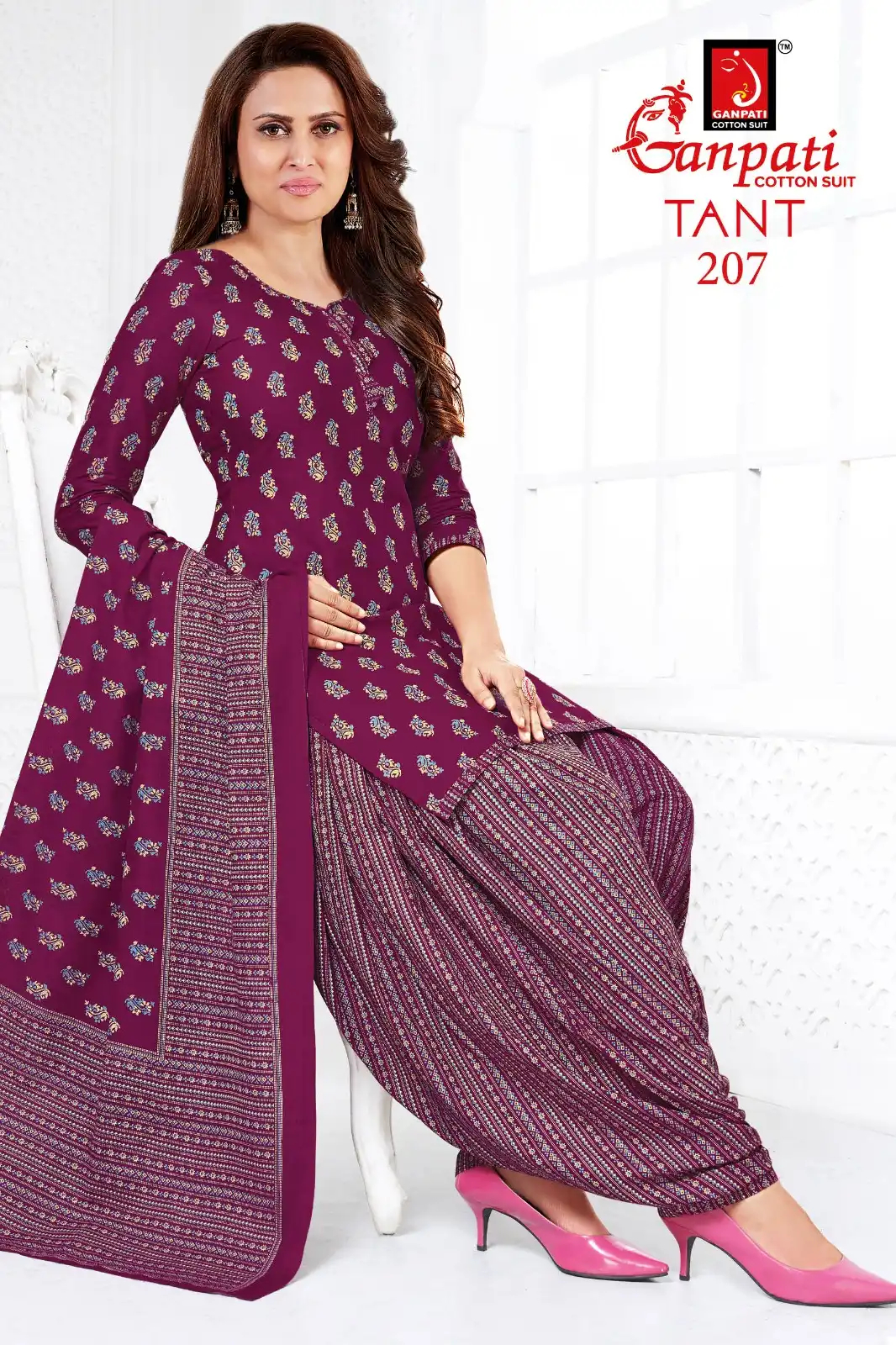 Ganpati Tant Special Vol 2 Cotton Wholesale Salwar Suit Catalog — Wholesale Salwar Suits, Ganpati wholesale from Surat - Gallery Image 10