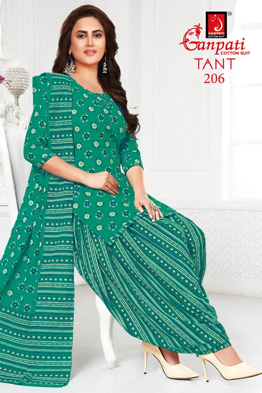 Ganpati Tant Special Vol 2 Cotton Wholesale Salwar Suit Catalog — Wholesale Salwar Suits, Ganpati wholesale from Surat - Gallery Image 7