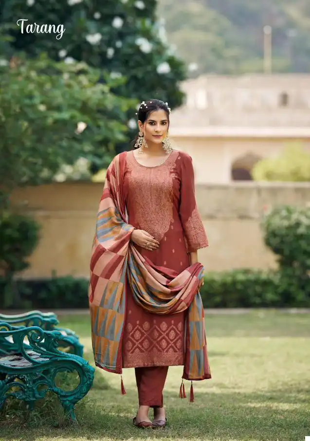 Sargam Tarang Pure Woolen Pashmina Wholesale Winter Wear Salwar Suit Catalog — Wholesale Salwar Suits, MPA wholesale from Surat - Gallery Image 2