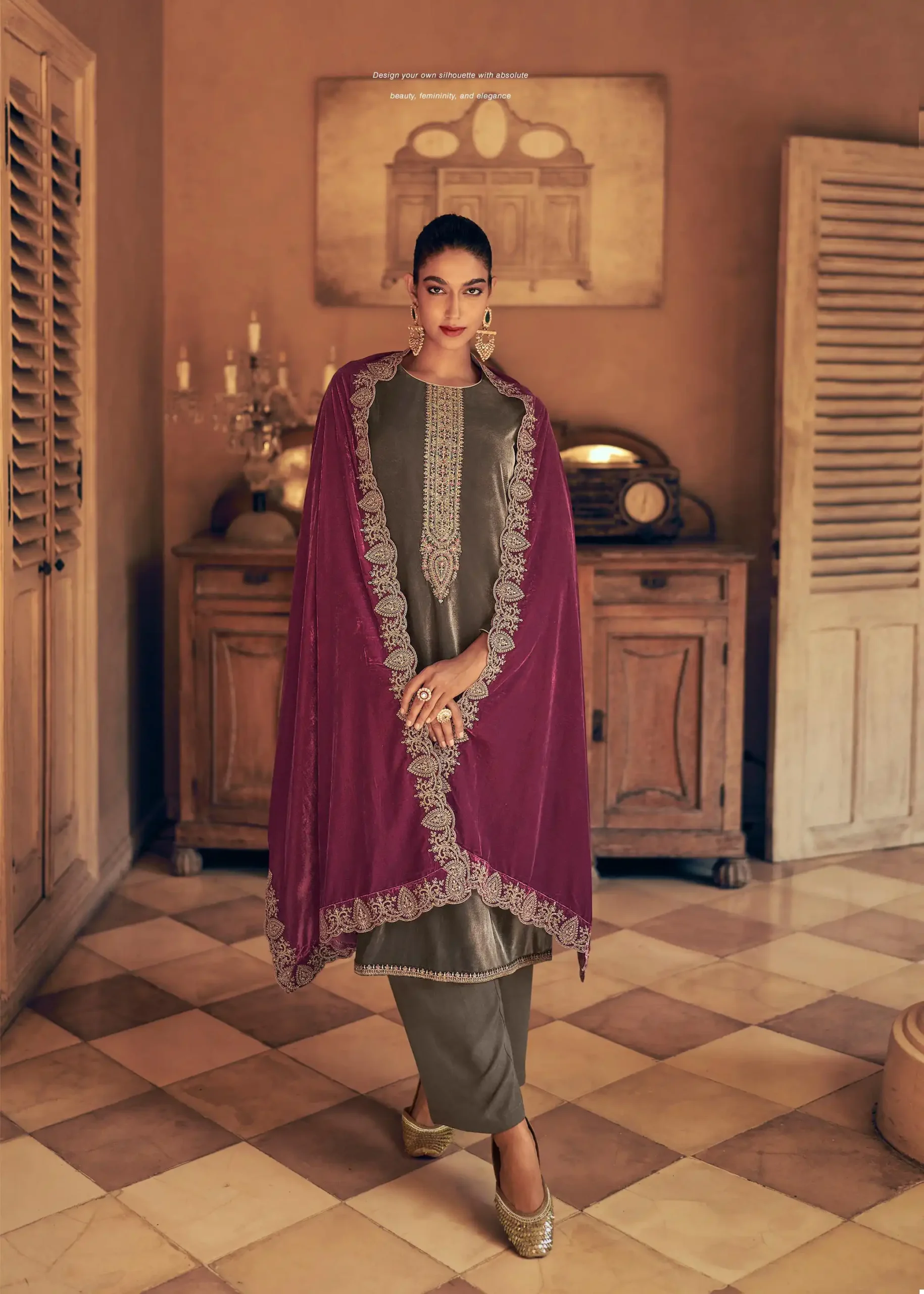 Mumtaz Arts The Velvet Hub Velvet Wholesale Heavy Embroidery Designer Winter Wear Salwar Suit Catalog — Wholesale Salwar Suits, MPA wholesale from Surat - Gallery Image 3