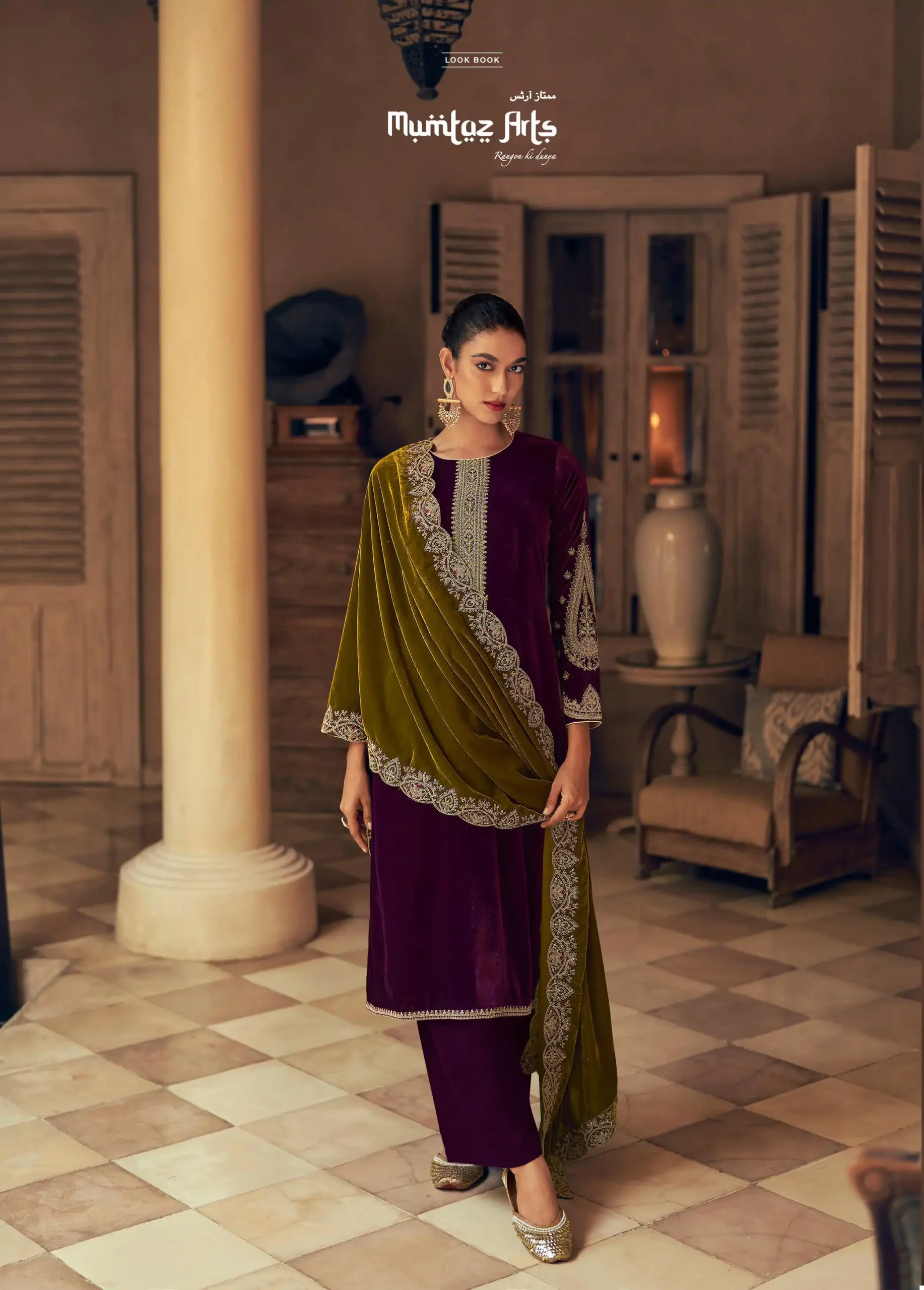 Mumtaz Arts The Velvet Hub Velvet Wholesale Heavy Embroidery Designer Winter Wear Salwar Suit Catalog — Wholesale Salwar Suits, MPA wholesale from Surat - Gallery Image 4