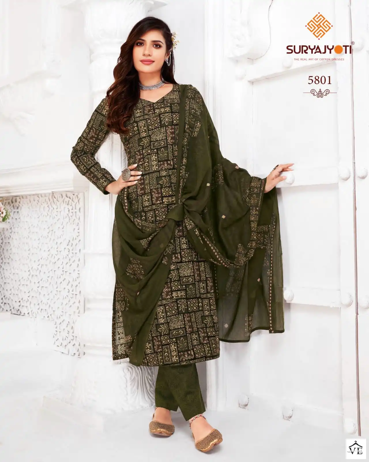 Suryajyot Trendy Cotton Vol 58 Cotton Wholesale Salwar Suit Catalog — Wholesale Salwar Suits, MPA wholesale from Surat - Gallery Image 10