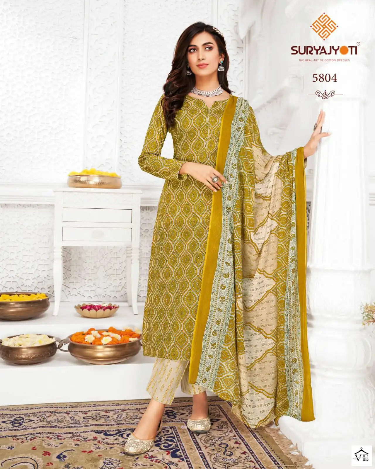 Suryajyot Trendy Cotton Vol 58 Cotton Wholesale Salwar Suit Catalog — Wholesale Salwar Suits, MPA wholesale from Surat - Gallery Image 2