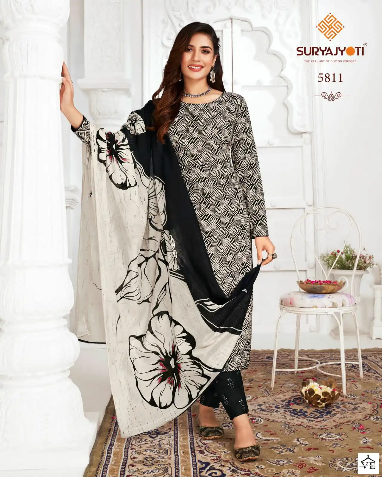 Suryajyot Trendy Cotton Vol 58 Cotton Wholesale Salwar Suit Catalog — Wholesale Salwar Suits, MPA wholesale from Surat - Gallery Image 3