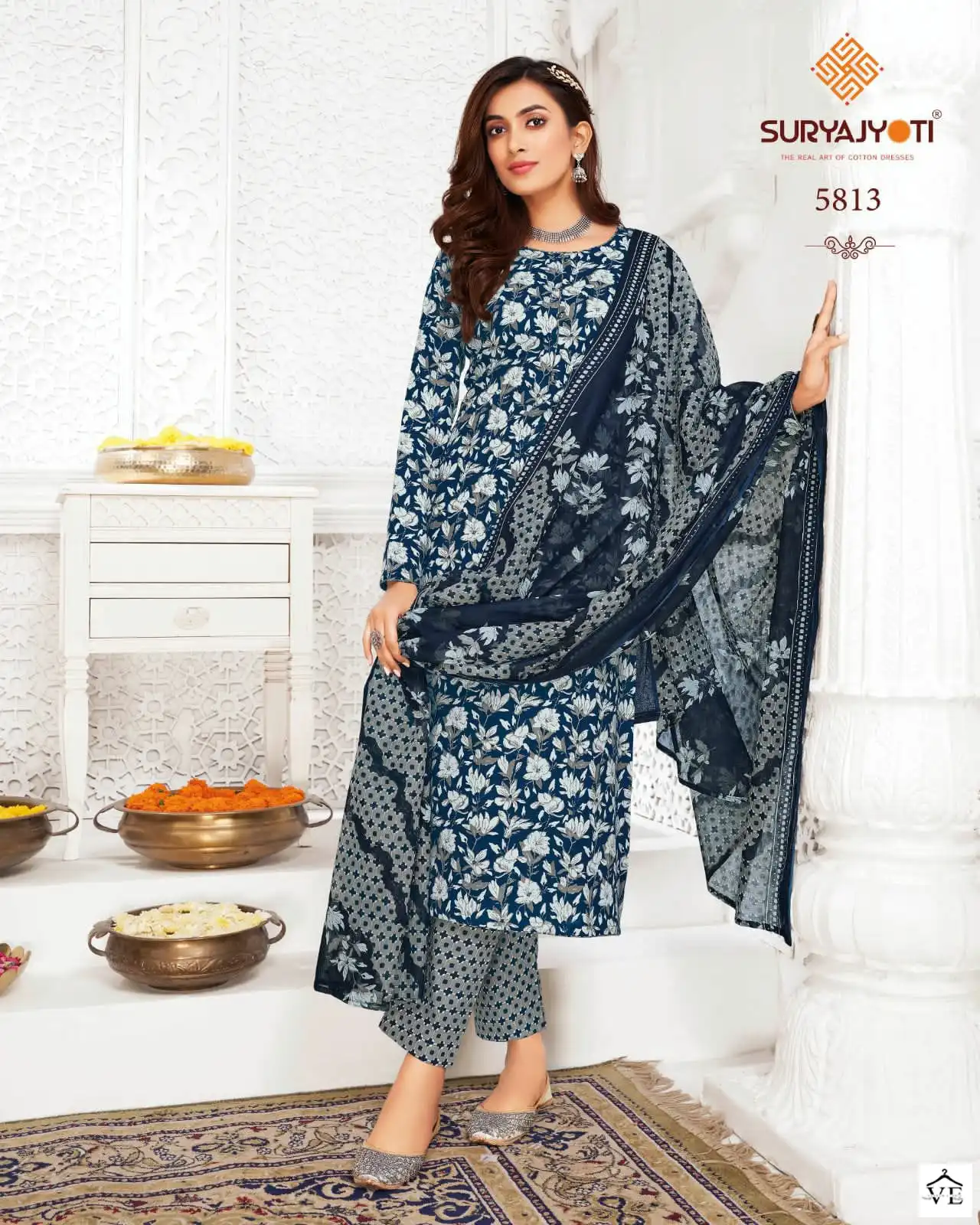 Suryajyot Trendy Cotton Vol 58 Cotton Wholesale Salwar Suit Catalog — Wholesale Salwar Suits, MPA wholesale from Surat - Gallery Image 4