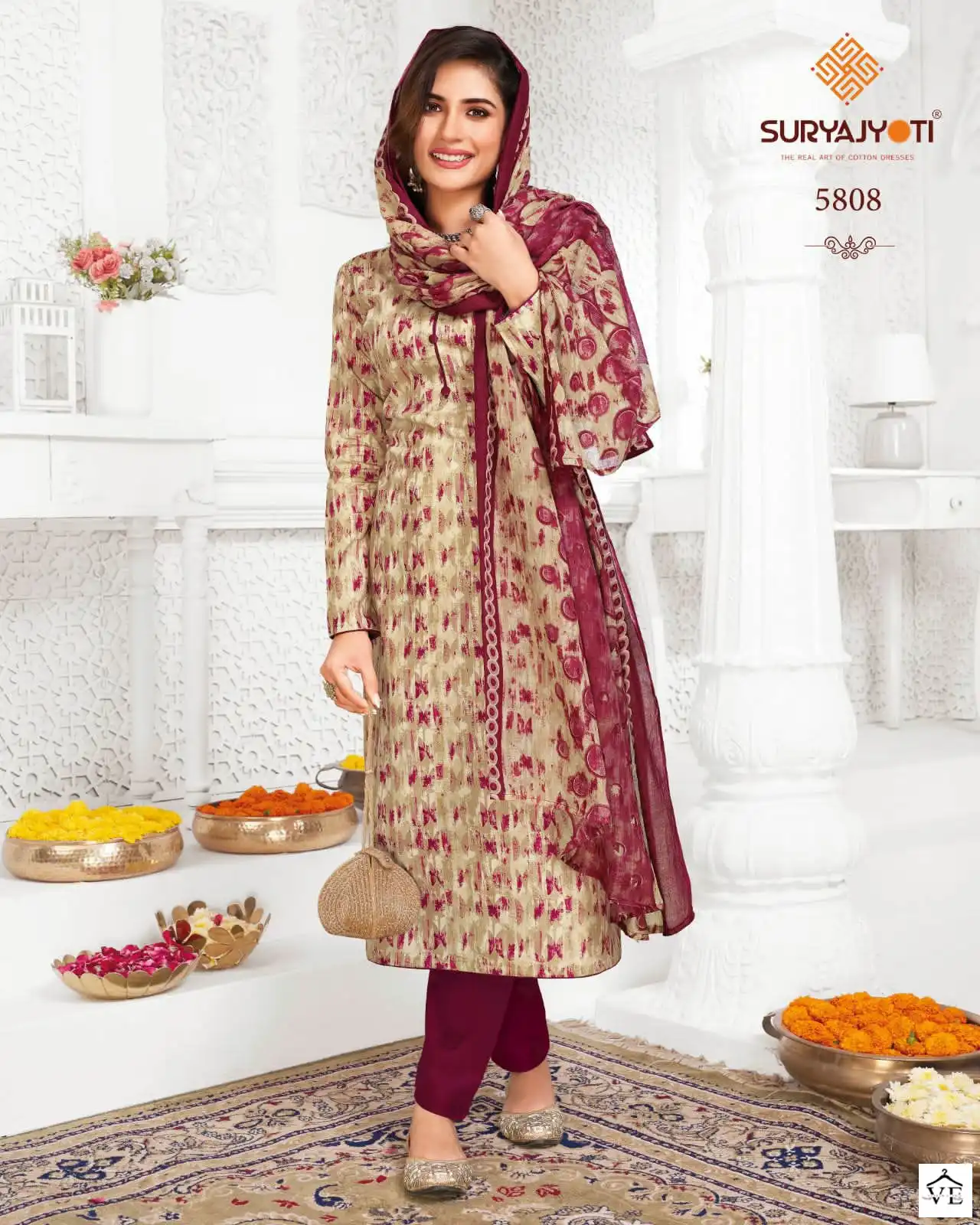 Suryajyot Trendy Cotton Vol 58 Cotton Wholesale Salwar Suit Catalog — Wholesale Salwar Suits, MPA wholesale from Surat - Gallery Image 6