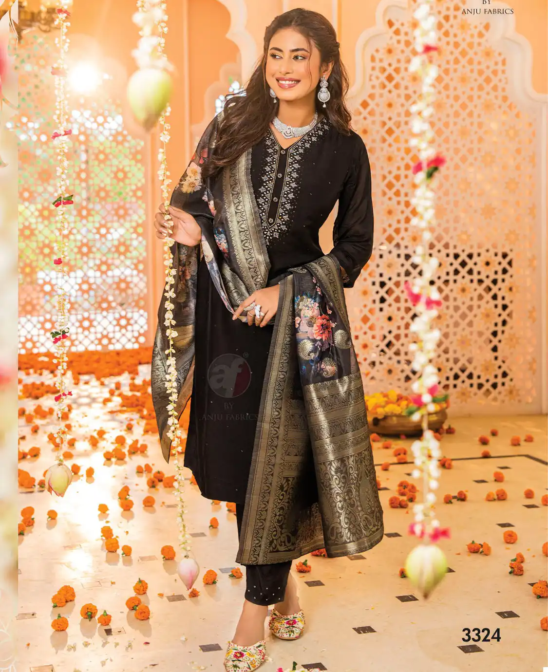 Anju Fabrics Tyohaar Viscose Wholesale Designer Readymade Salwar Suit Catalog — Wholesale Salwar Suits, MPA wholesale from Surat — view 1