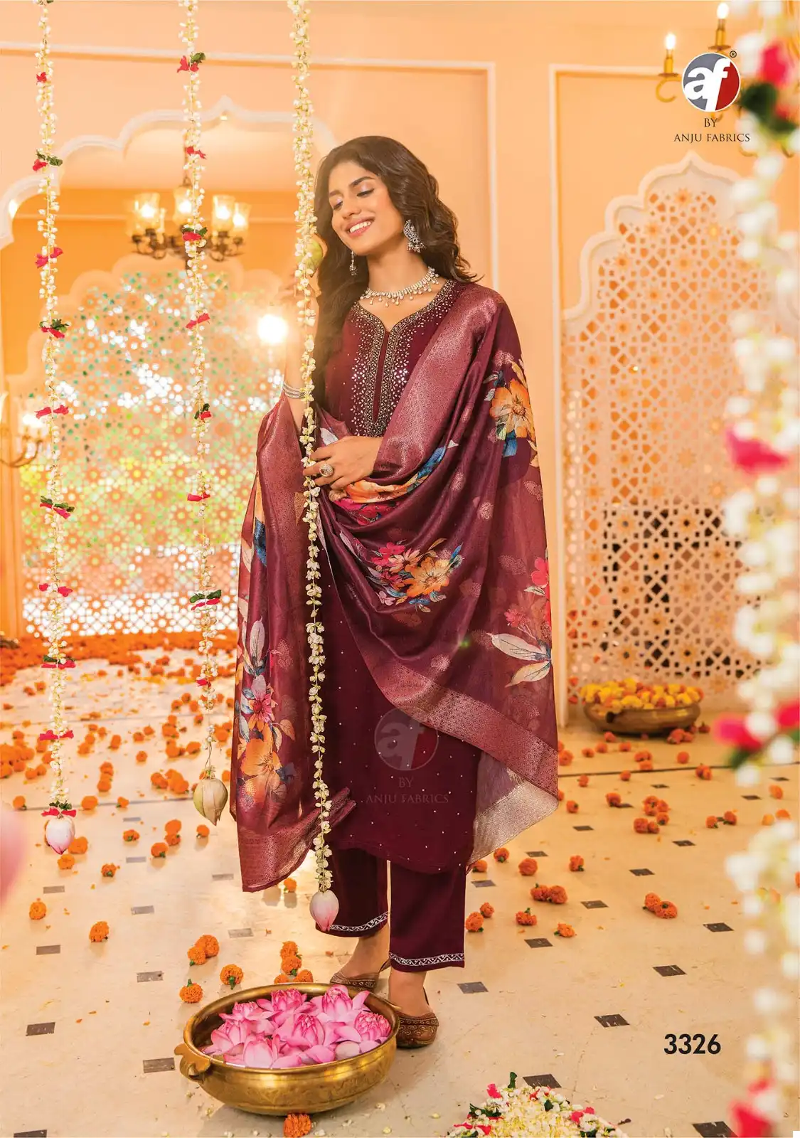 Anju Fabrics Tyohaar Viscose Wholesale Designer Readymade Salwar Suit Catalog — Wholesale Salwar Suits, MPA wholesale from Surat - Gallery Image 6