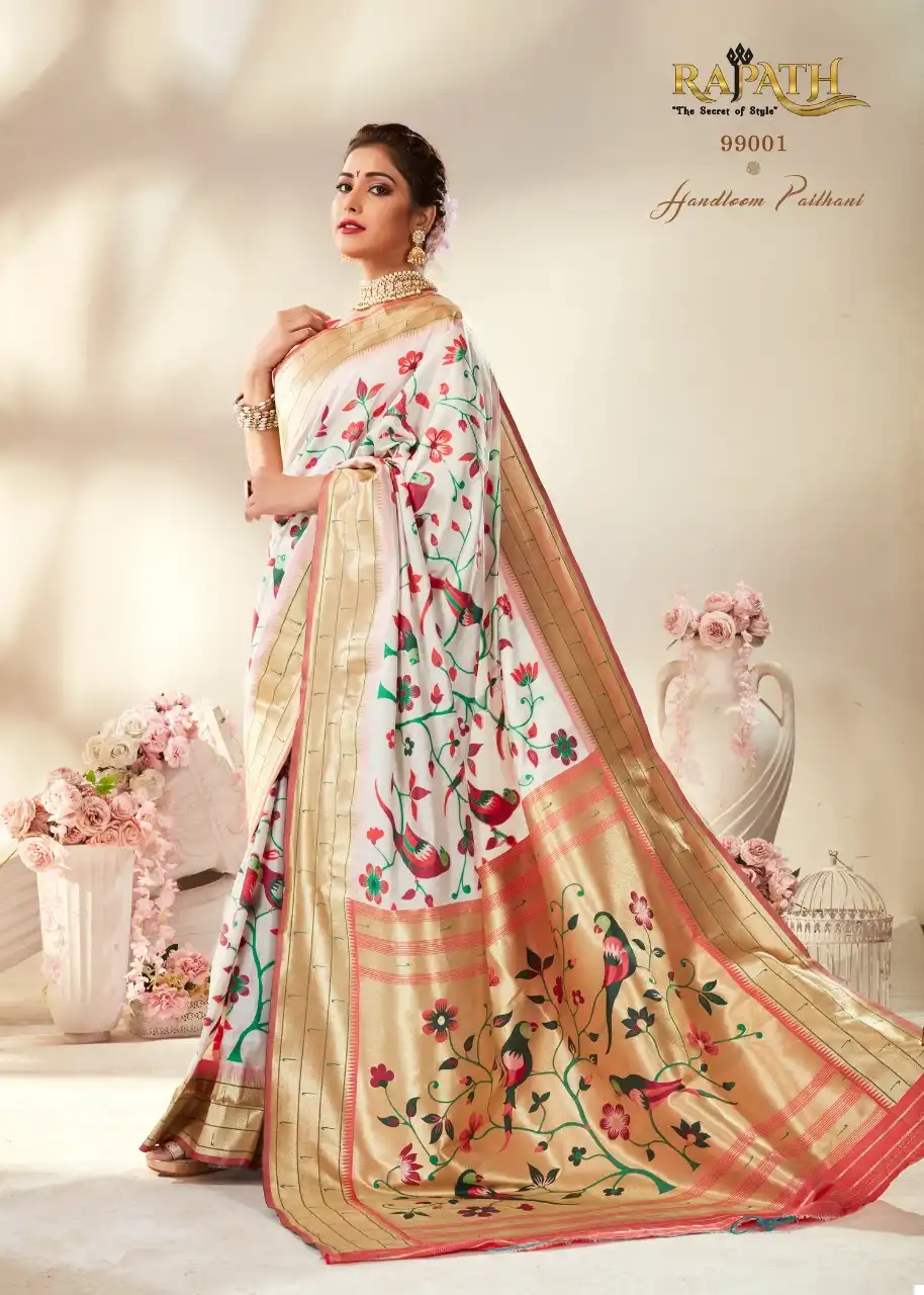 Rajpath Tanishq Paithani Pure Paithani Silk Wholesale Designer Sarees Catalog - Image 2