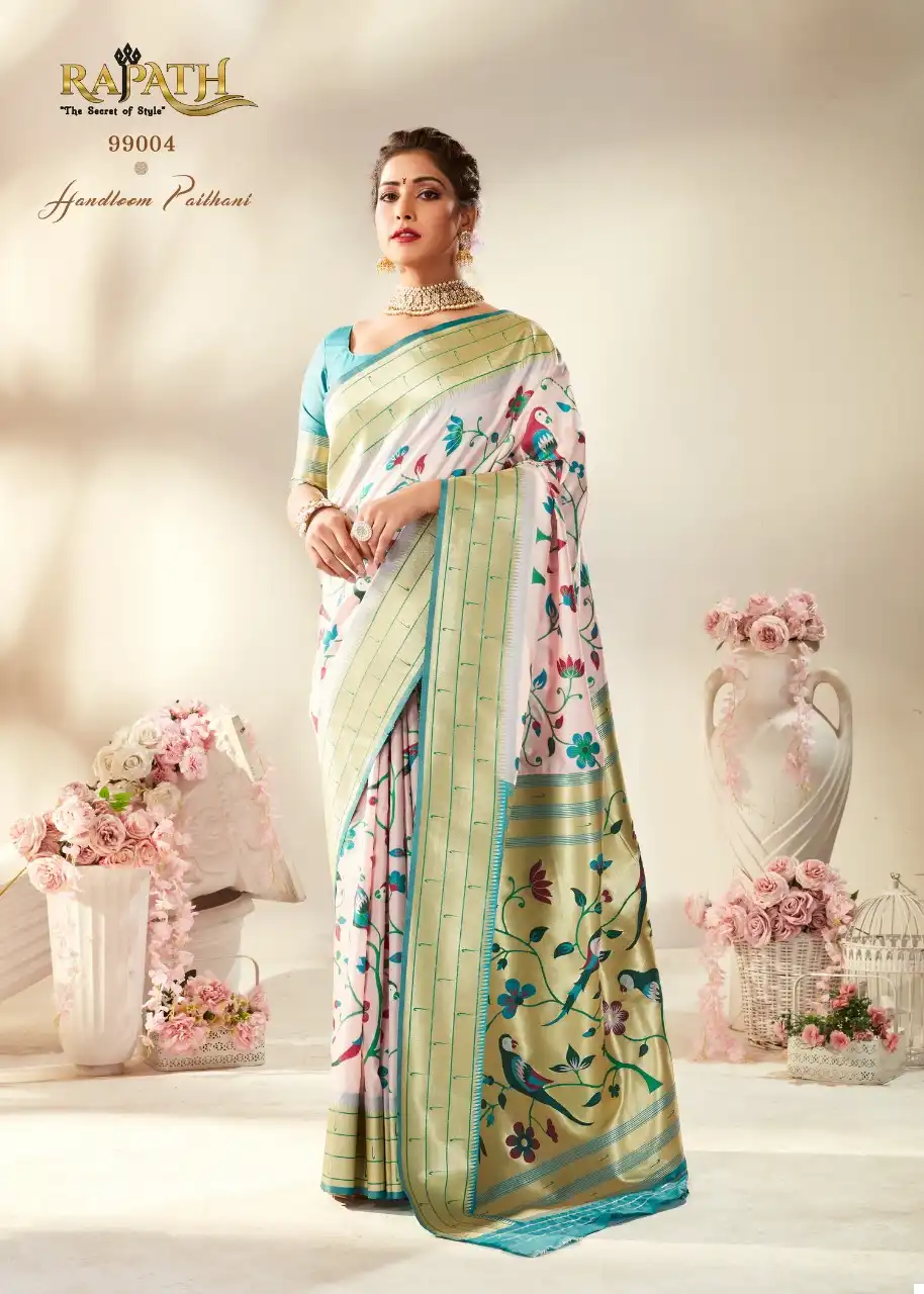 Rajpath Tanishq Paithani Pure Paithani Silk Wholesale Designer Sarees Catalog - Image 3