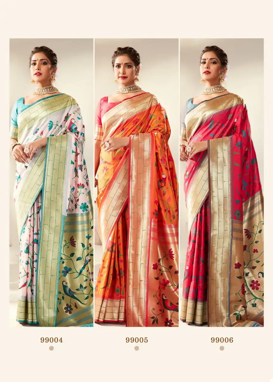 Rajpath Tanishq Paithani Pure Paithani Silk Wholesale Designer Sarees Catalog - Image 7