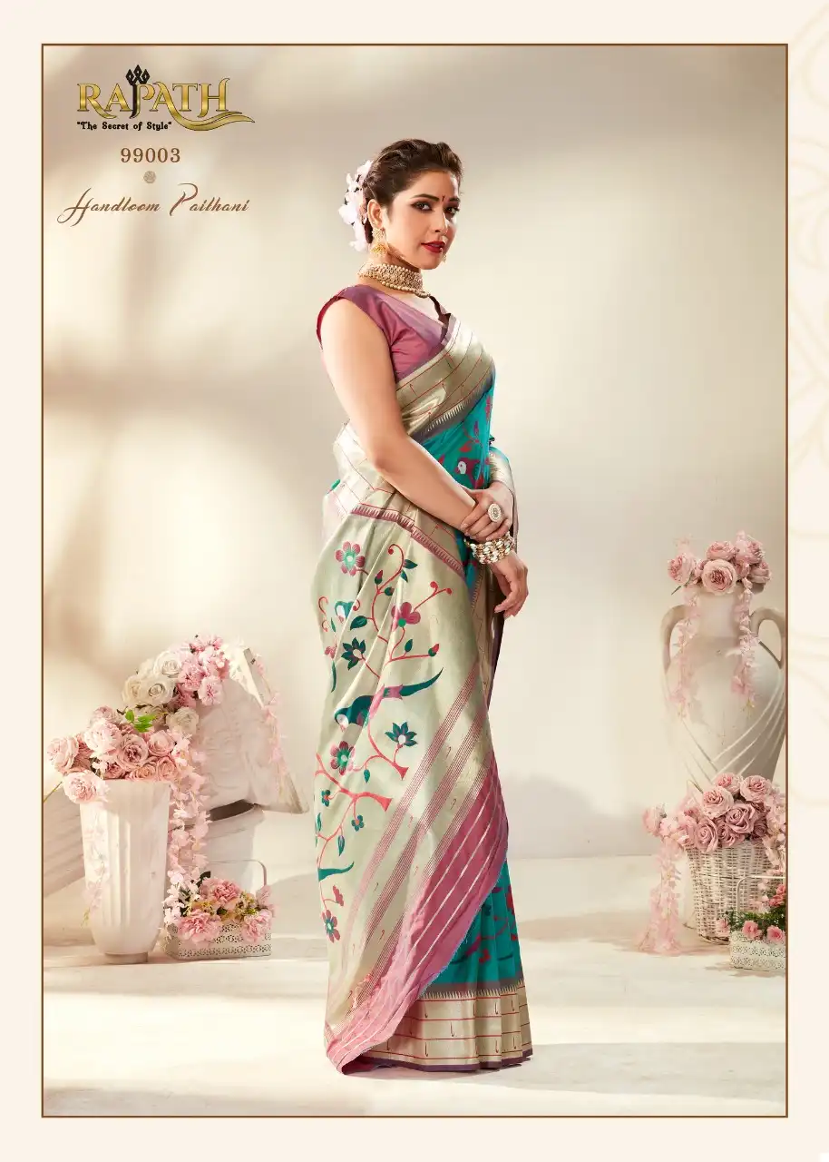 Rajpath Tanishq Paithani Pure Paithani Silk Wholesale Designer Sarees Catalog - Image 5