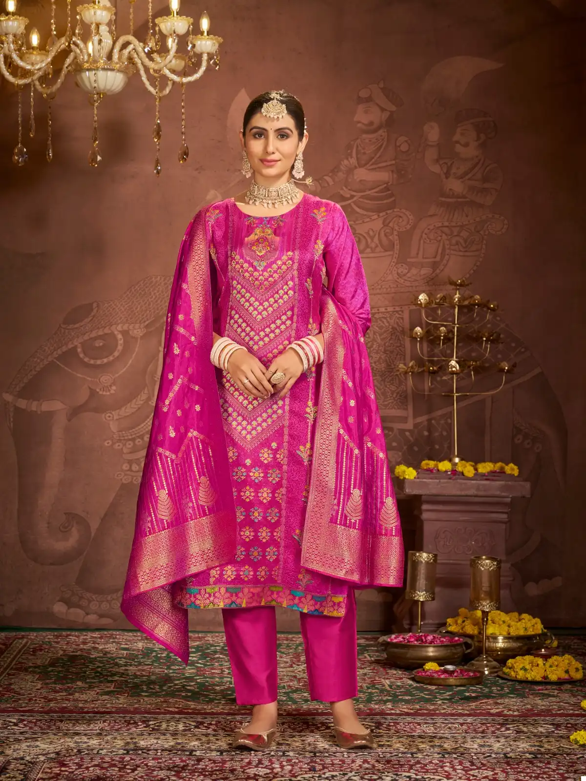 Radhika Lifestyle Utsav Vol 1 Pure Dola Silk Wholesale Designer Readymade Salwar Suit Catalog — Wholesale Salwar Suits, MPA wholesale from Surat - Gallery Image 2
